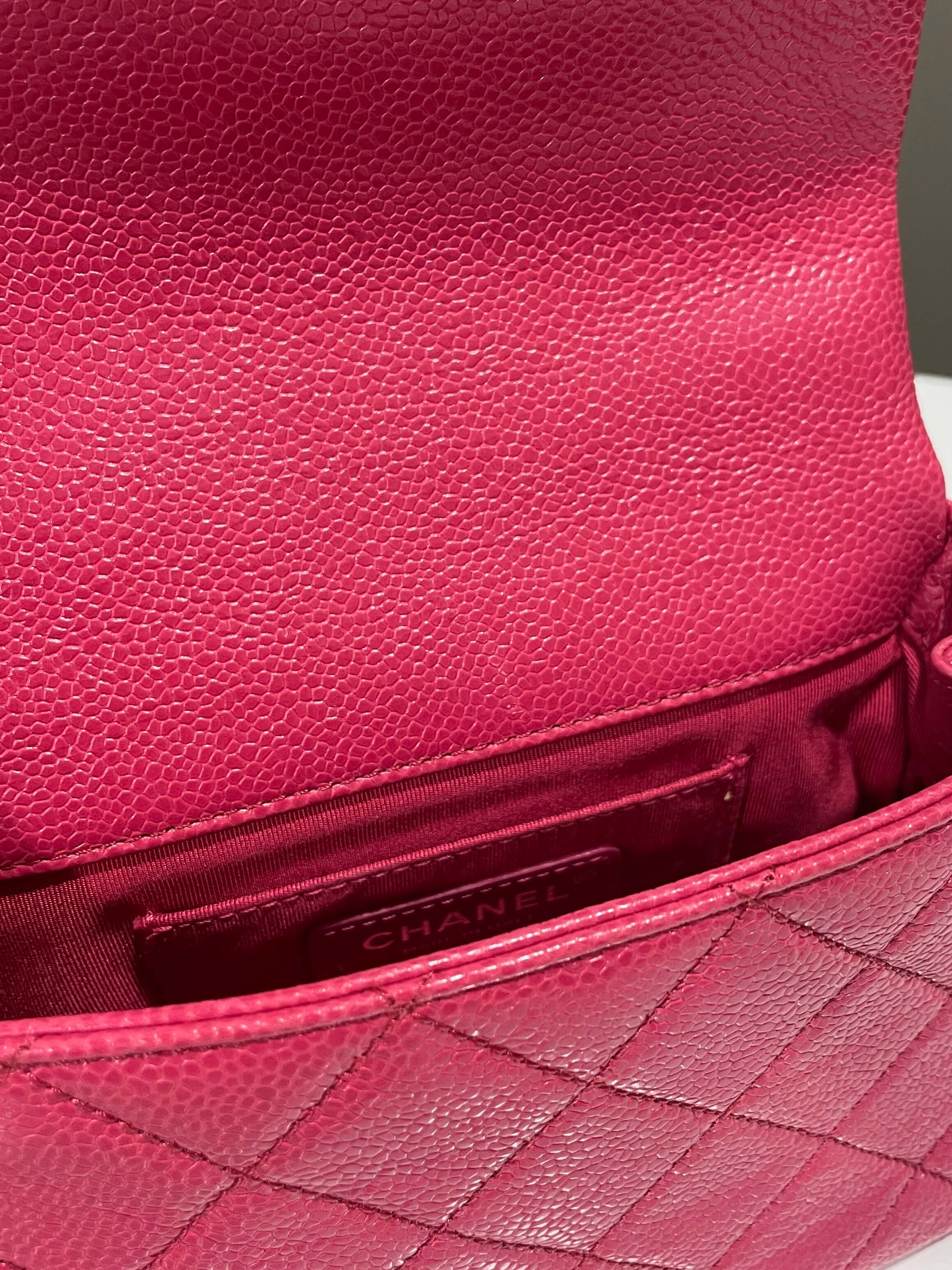 Chanel Quilted Incognito Mini Square Rose Pink Caviar