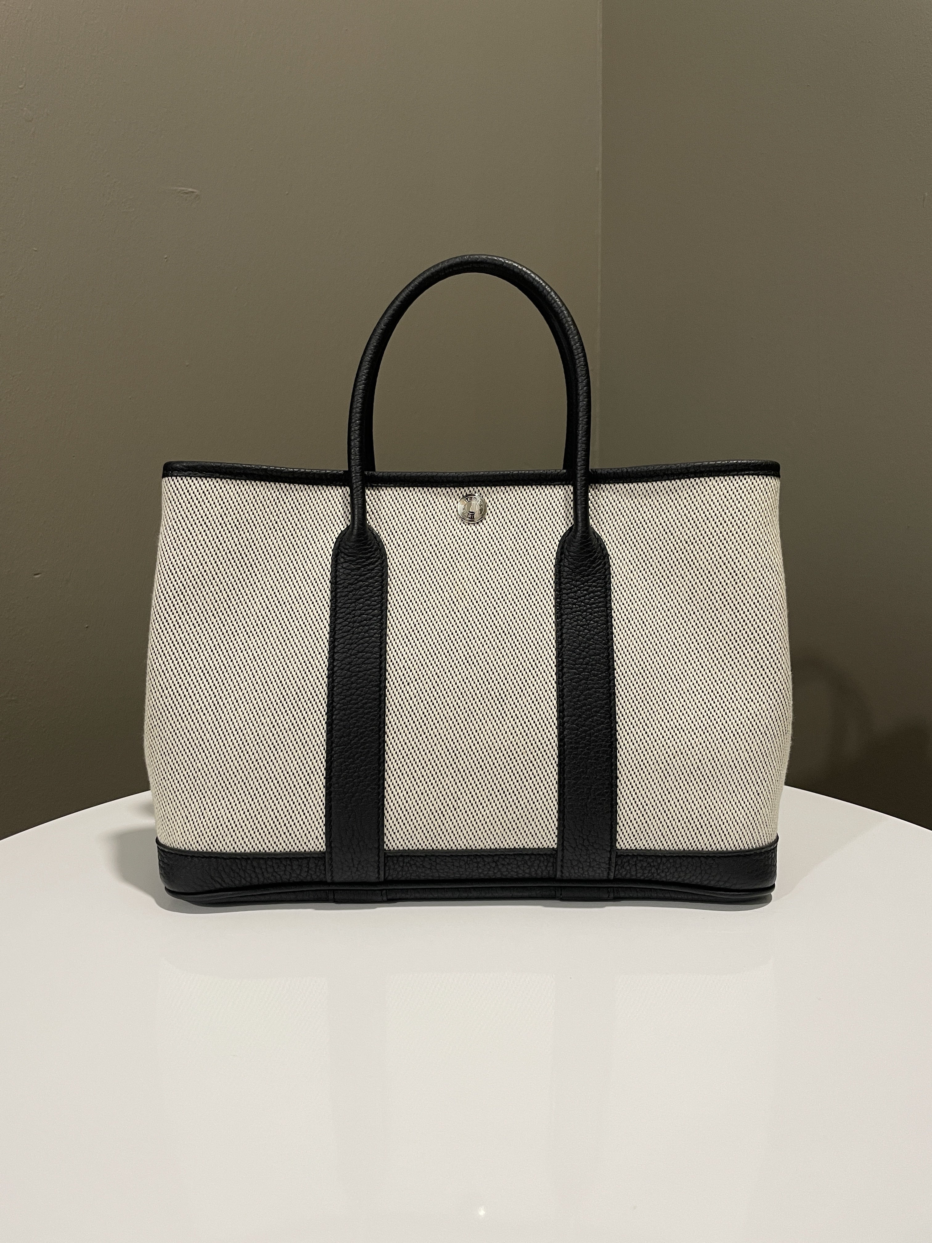 Garden Party 30 Toile Ecru / Noir Canvas