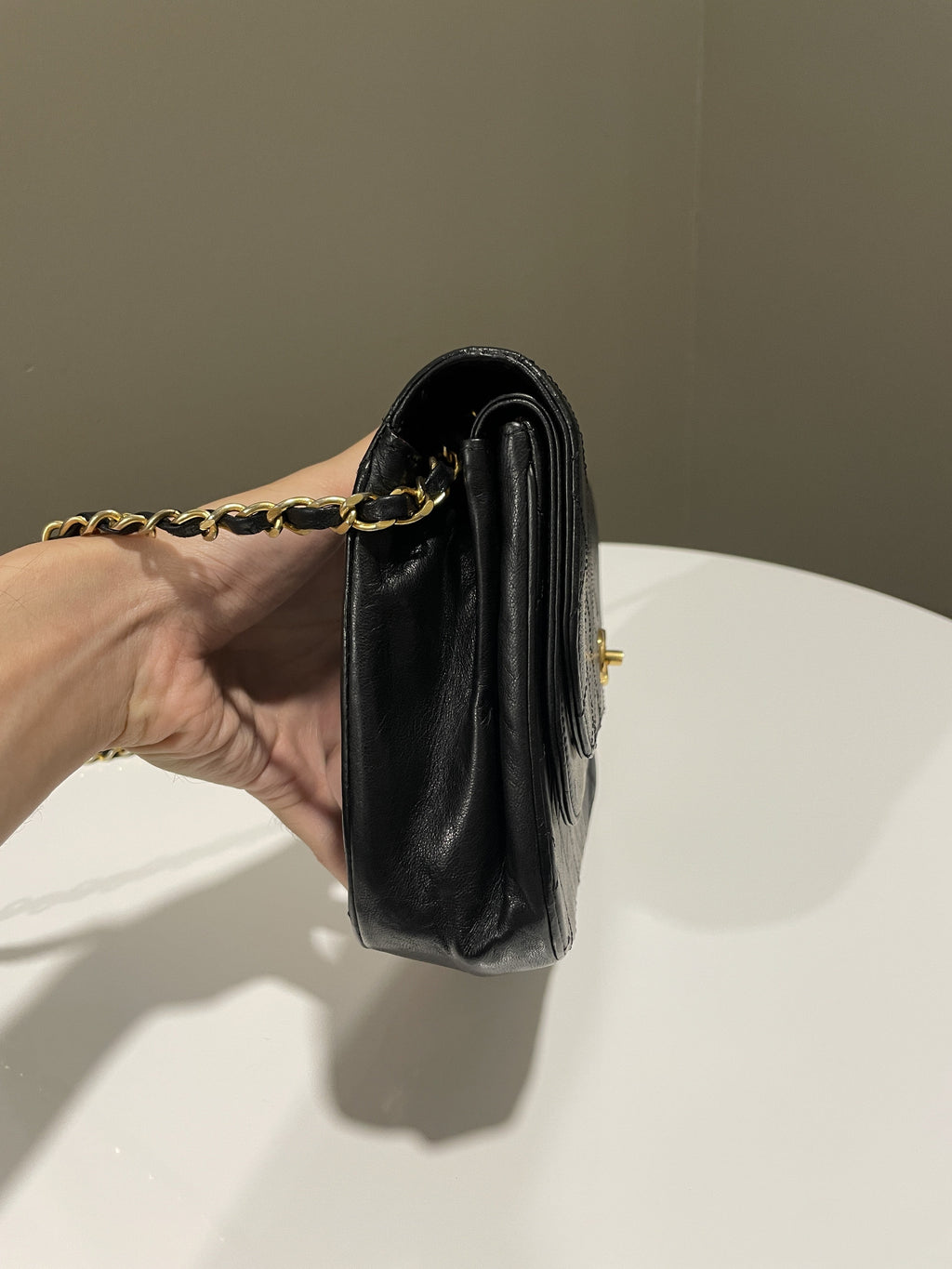Chanel Timeless Curve Double Flap Black Lambskin
