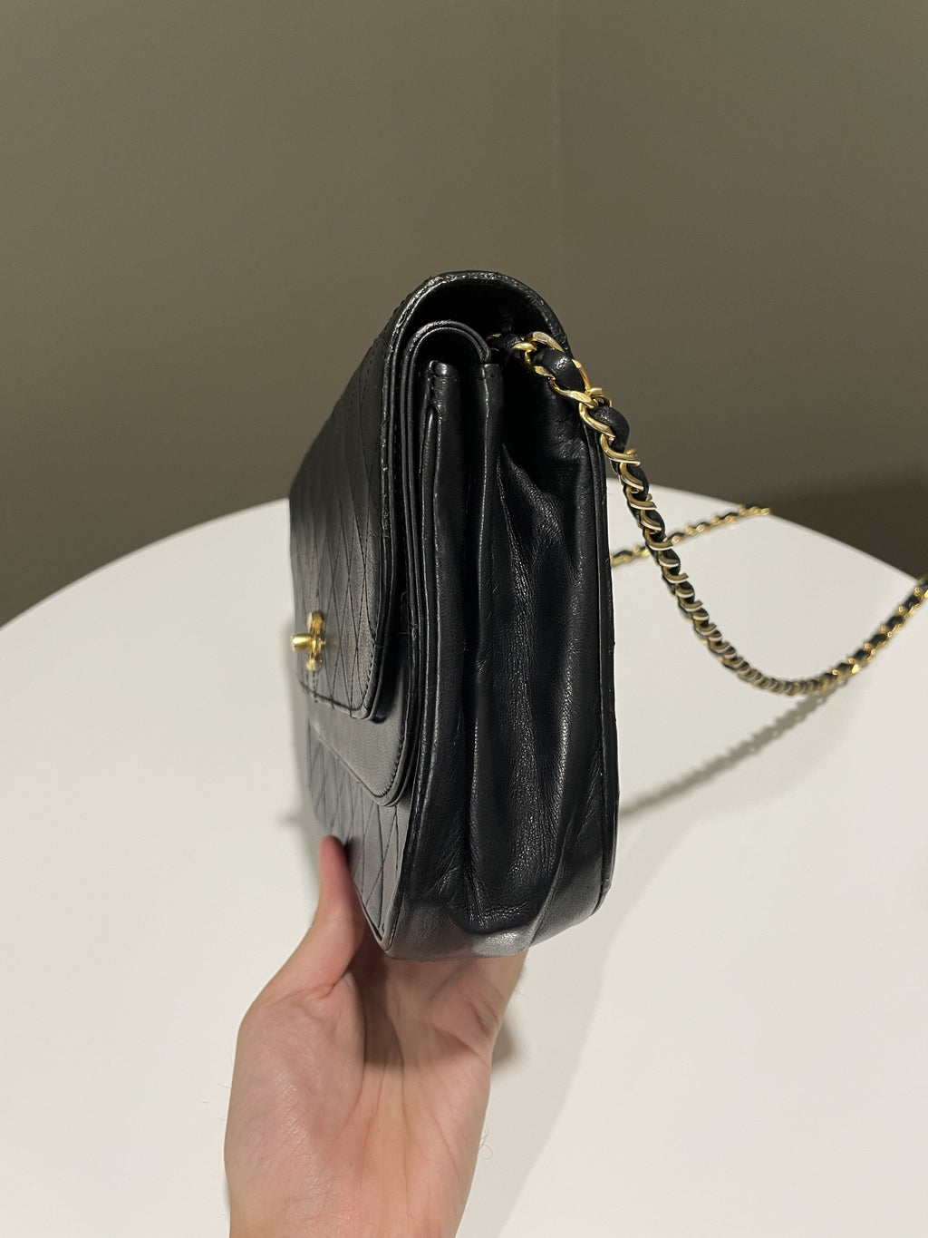 Chanel Timeless Curve Double Flap Black Lambskin