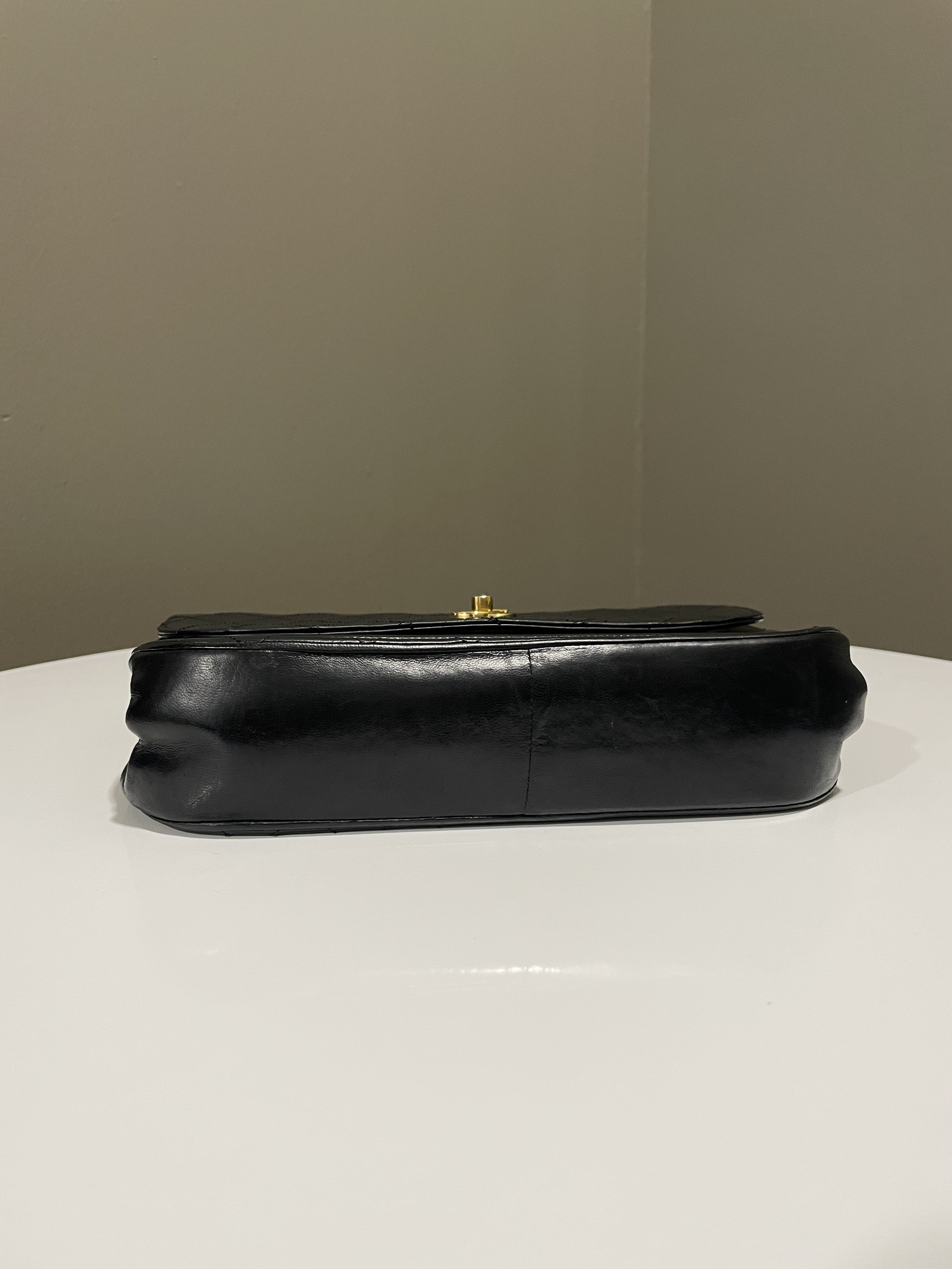 Chanel Timeless Curve Double Flap Black Lambskin