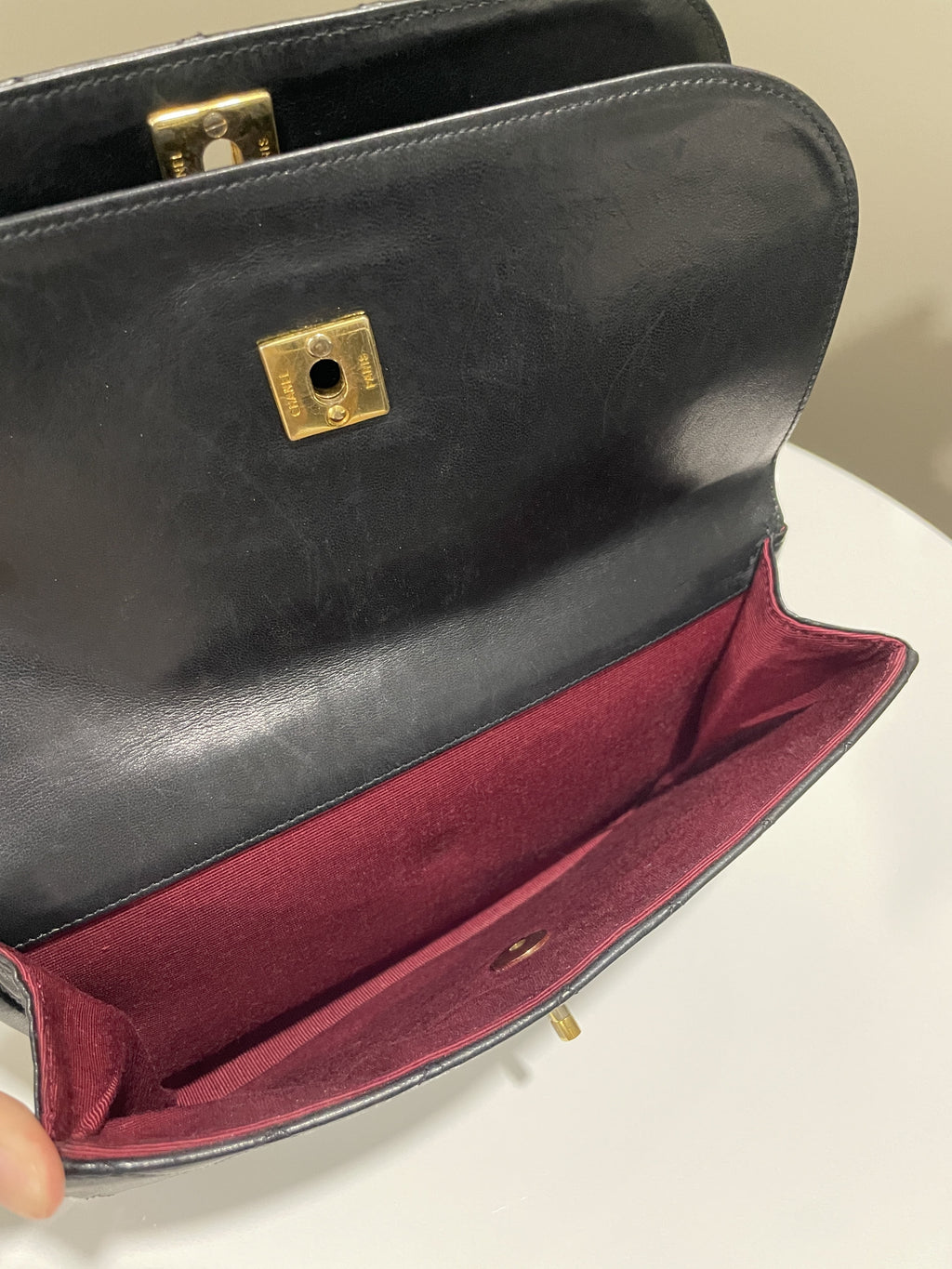 Chanel Timeless Curve Double Flap Black Lambskin