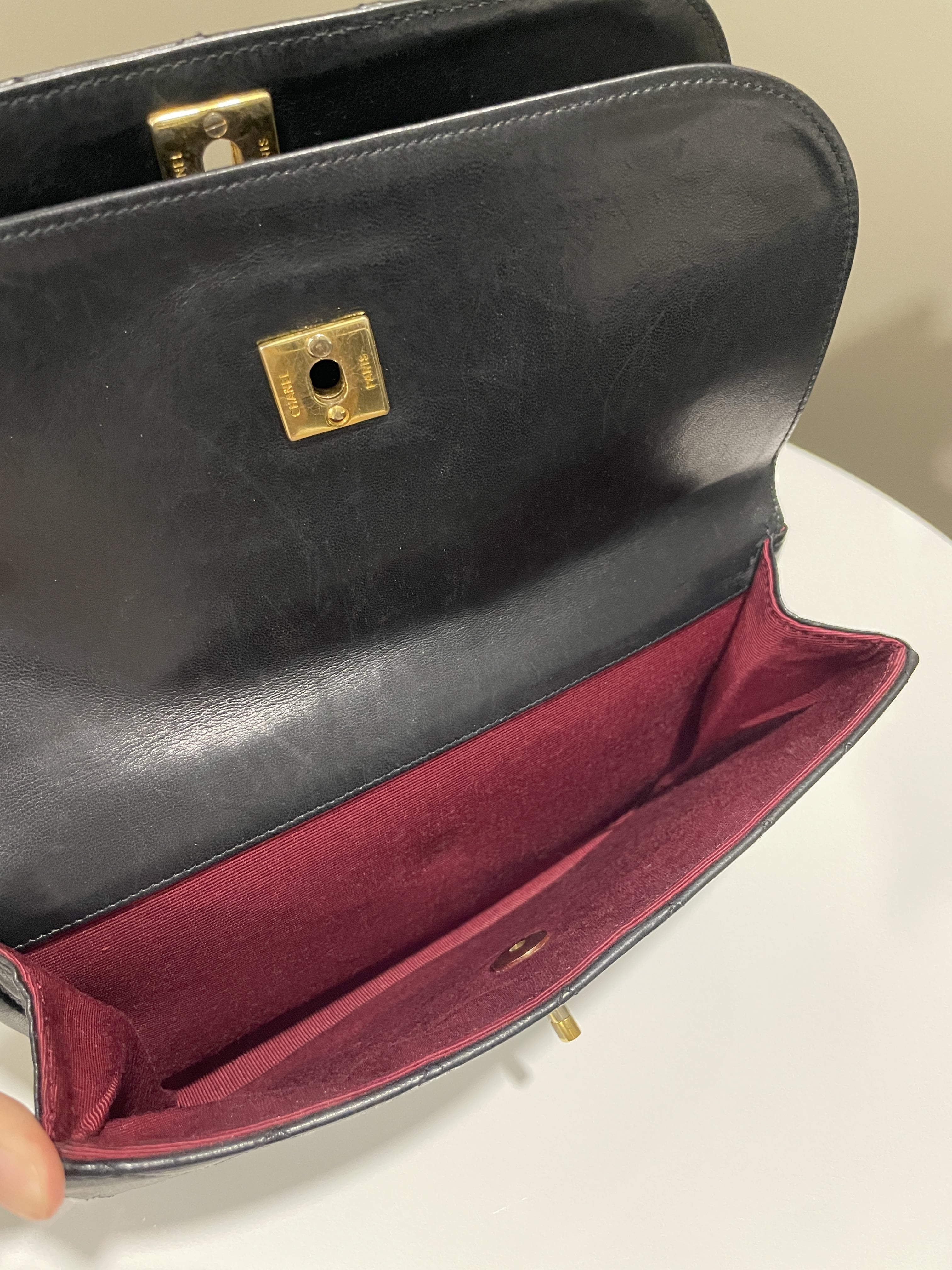 Chanel Timeless Curve Double Flap Black Lambskin