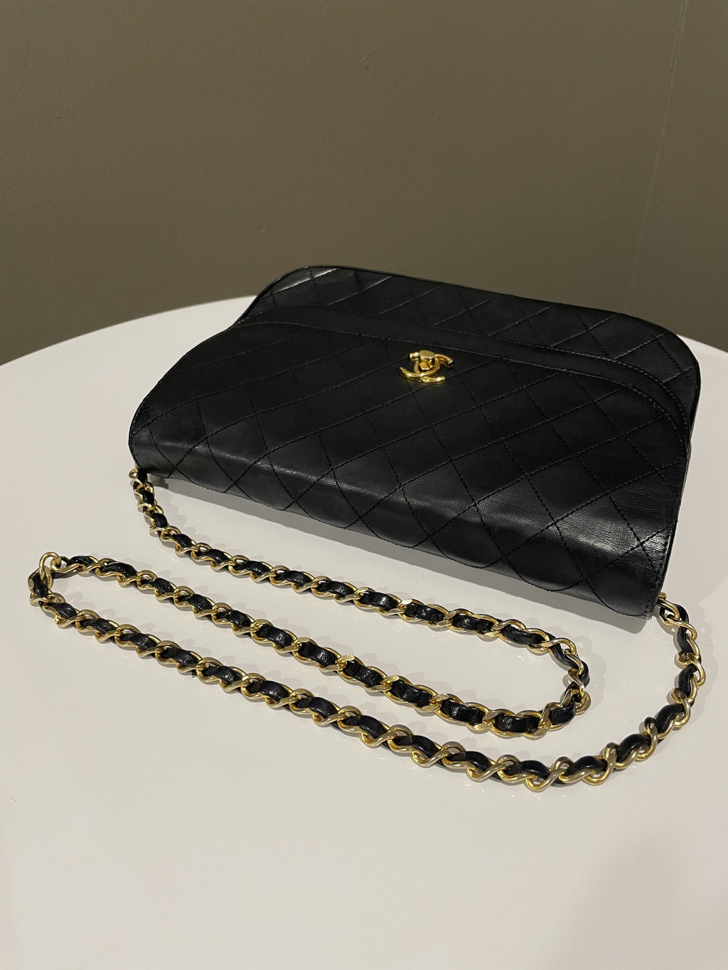 Chanel Timeless Curve Double Flap Black Lambskin