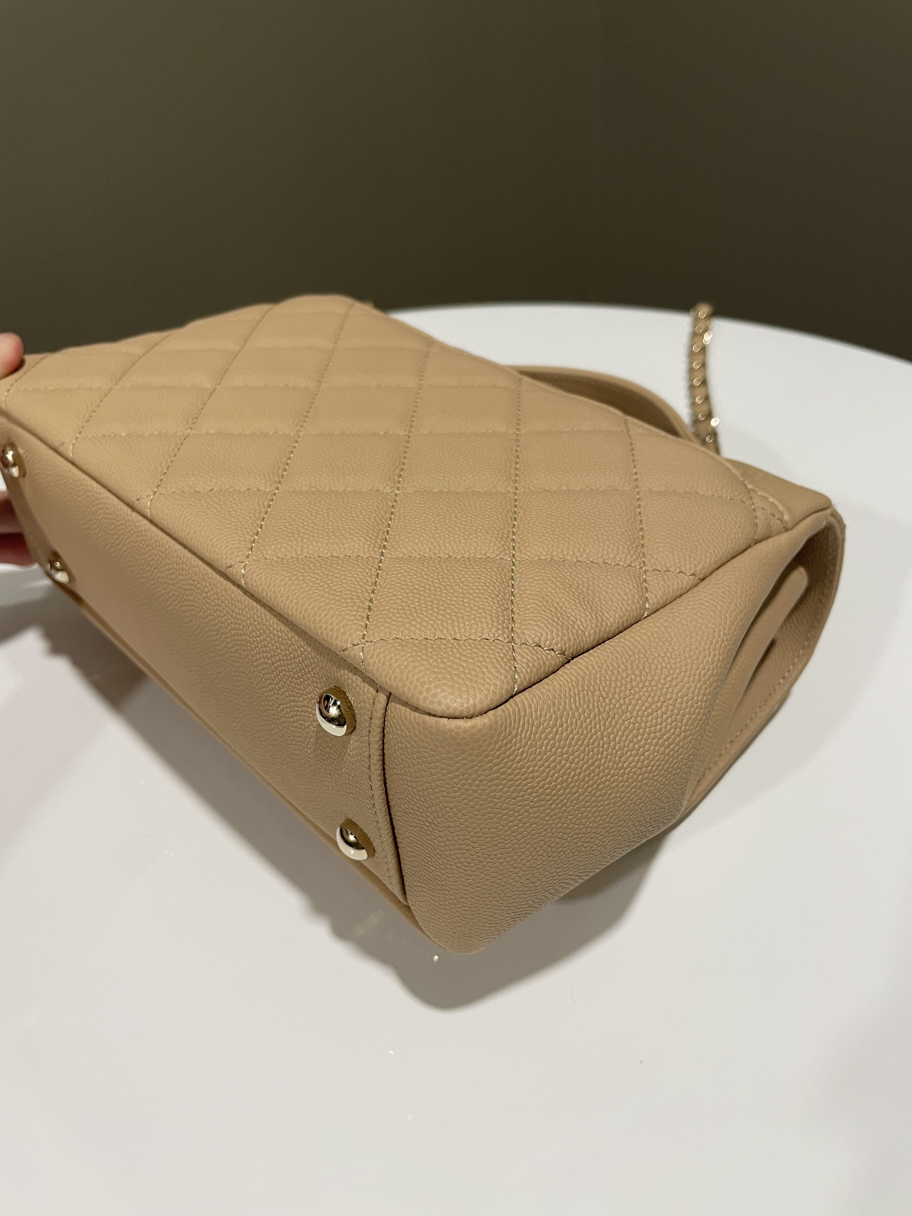 Chanel Business Affinity Flap Natural Beige Caviar