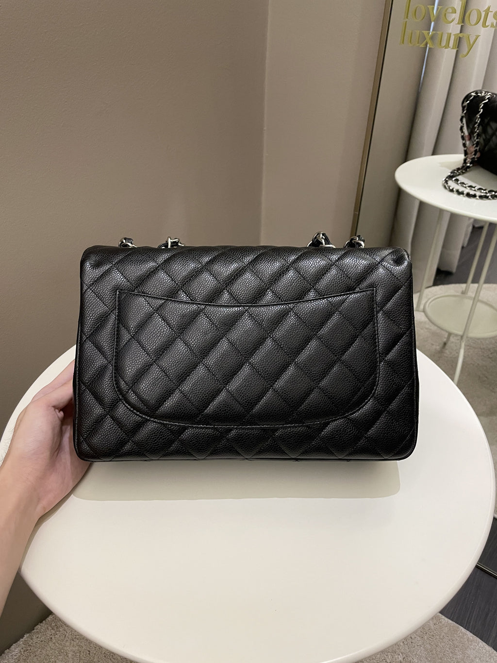Chanel Classic Quilted Jumbo Single Flap Black Caviar