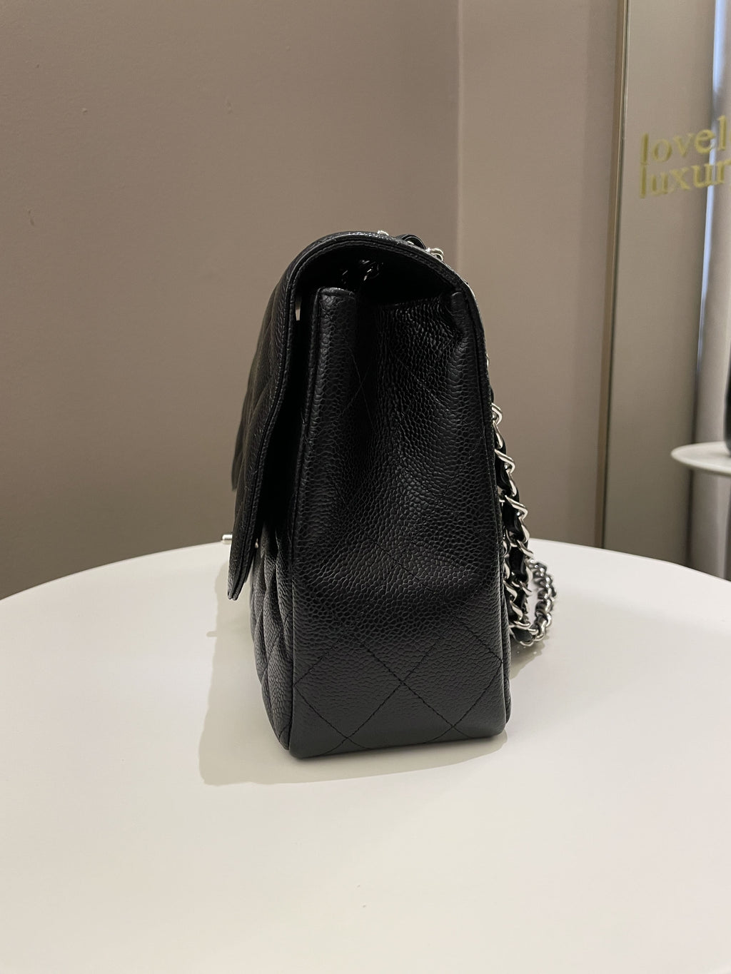 Chanel Classic Quilted Jumbo Single Flap Black Caviar