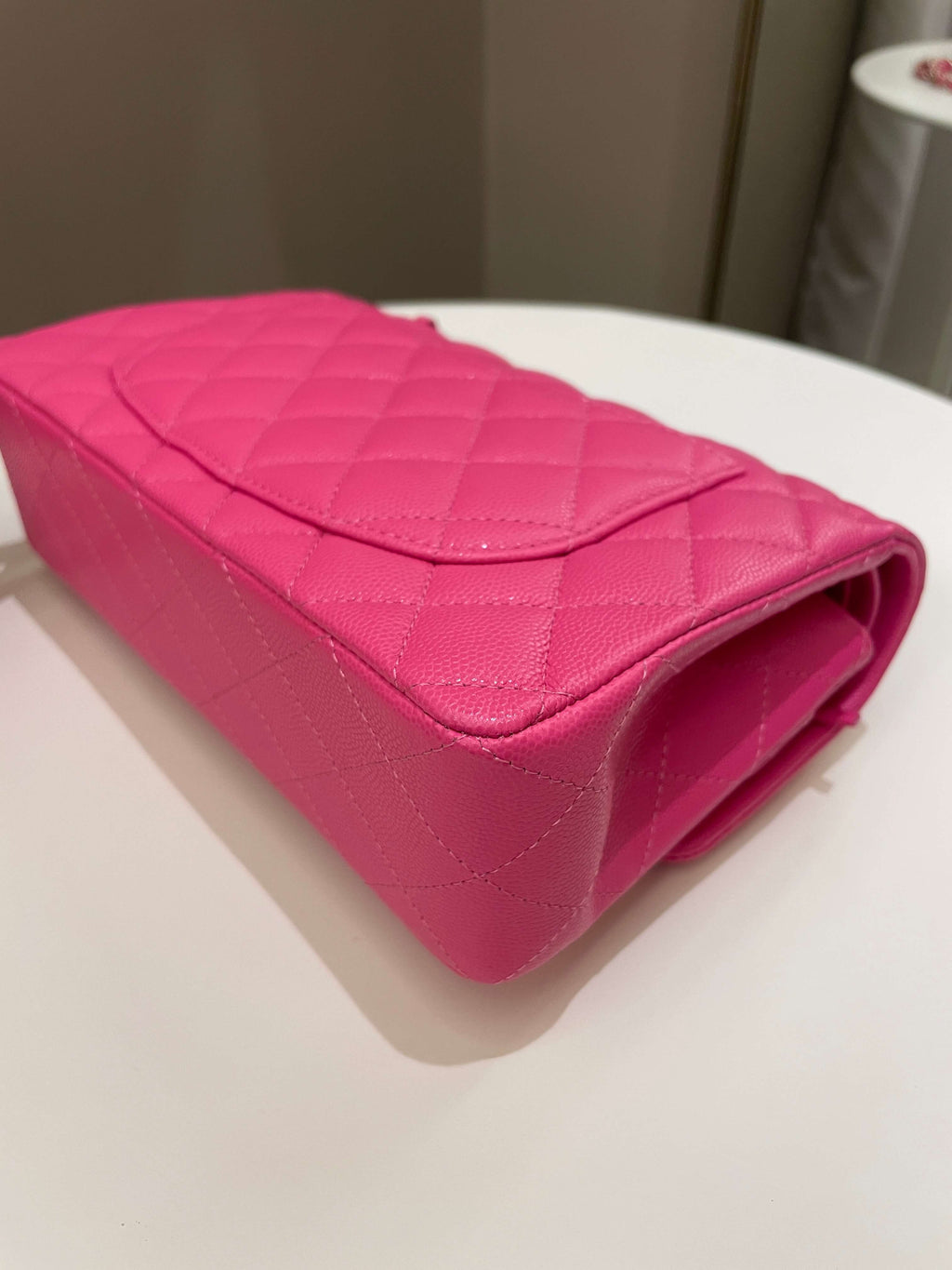 Chanel Classic Quilted Small Double Flap Candy Pink Caviar