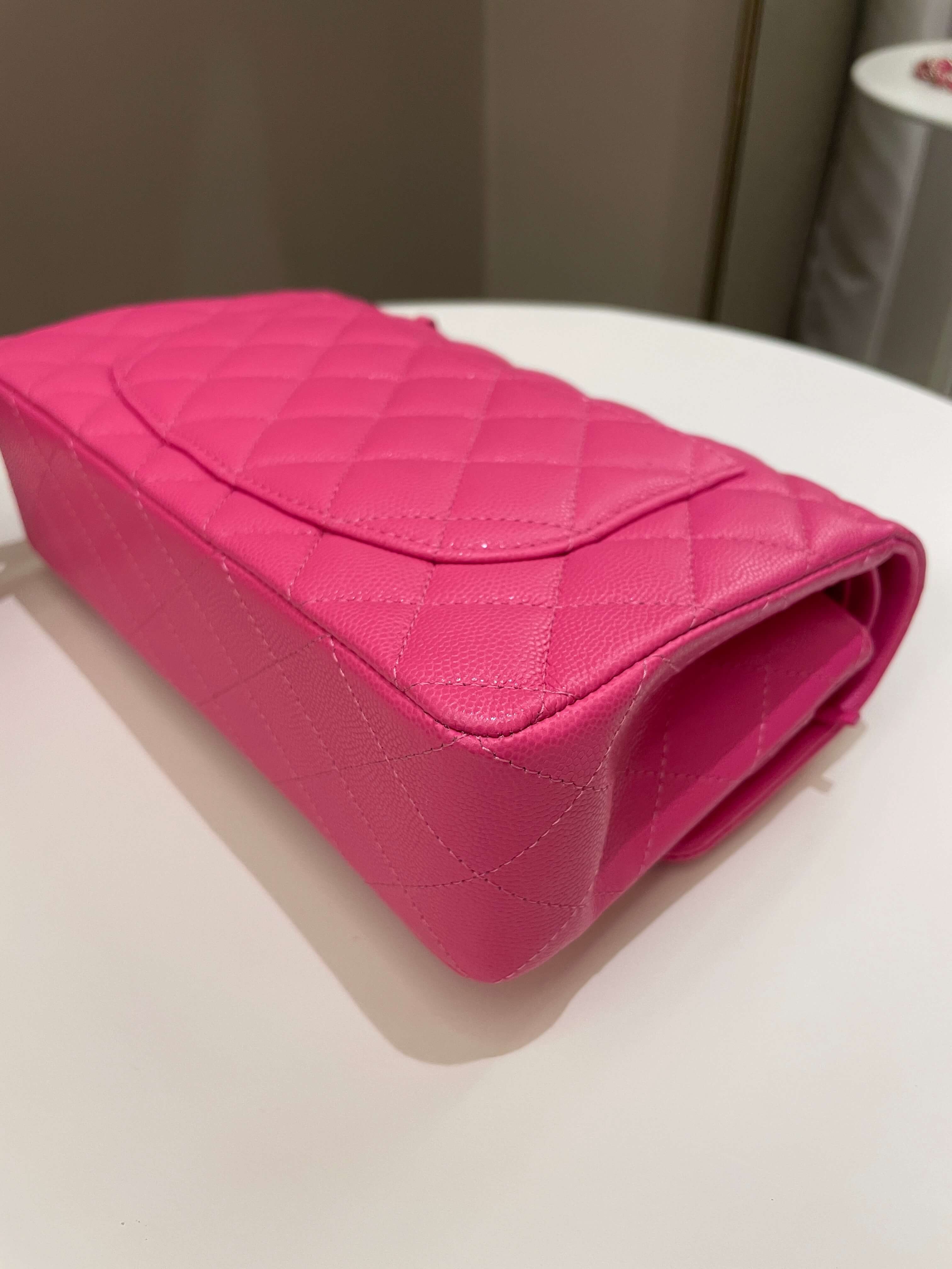 Chanel Classic Quilted Small Double Flap Candy Pink Caviar