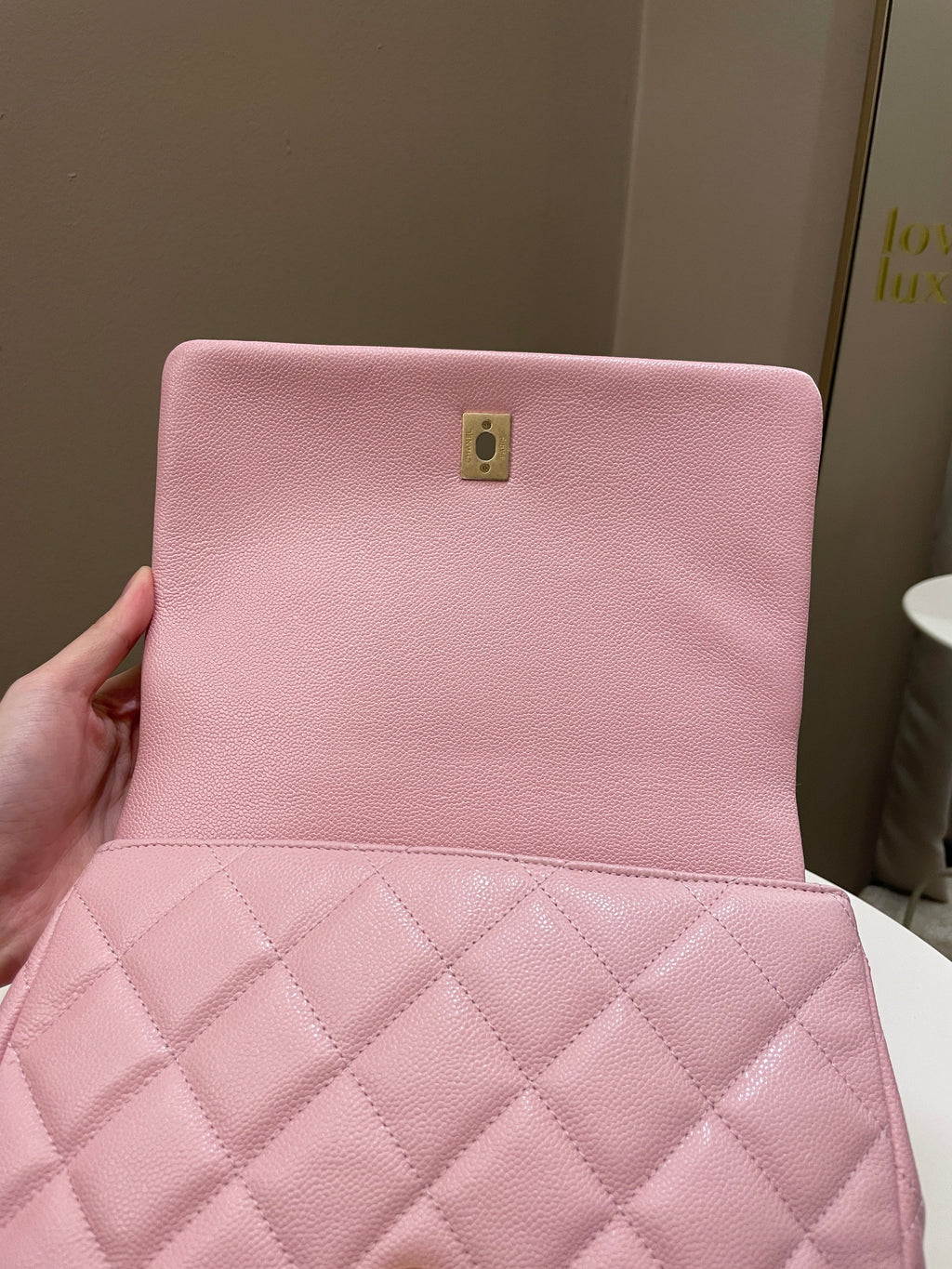 Chanel 22K Chain Around Flap Mauve Pink Caviar