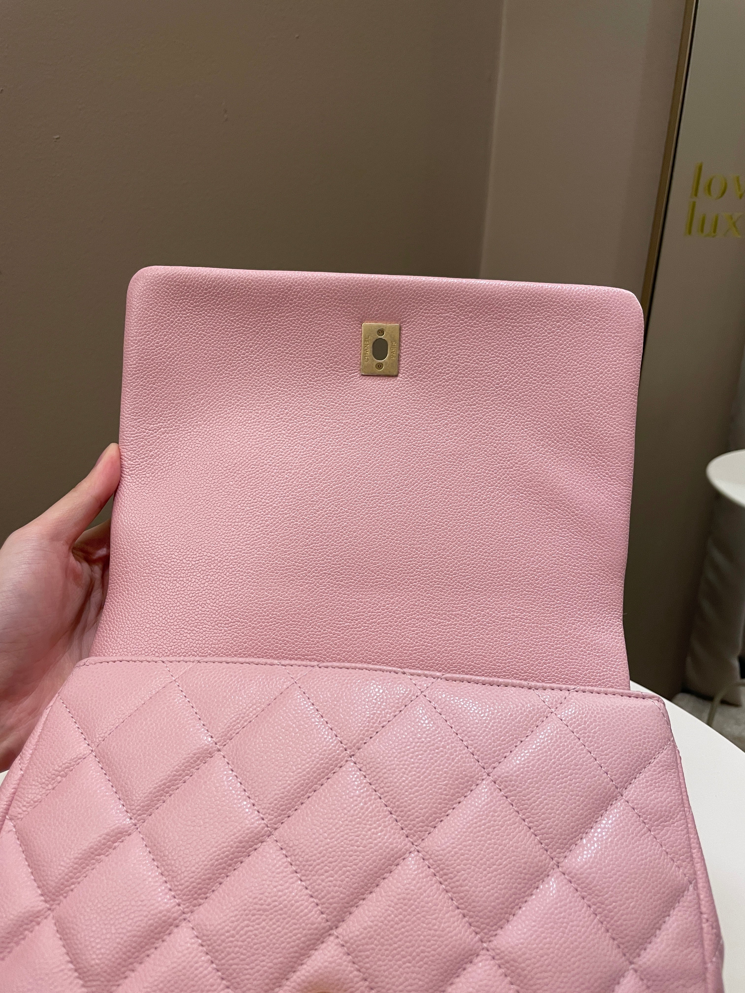 Chanel 22K Chain Around Flap Mauve Pink Caviar