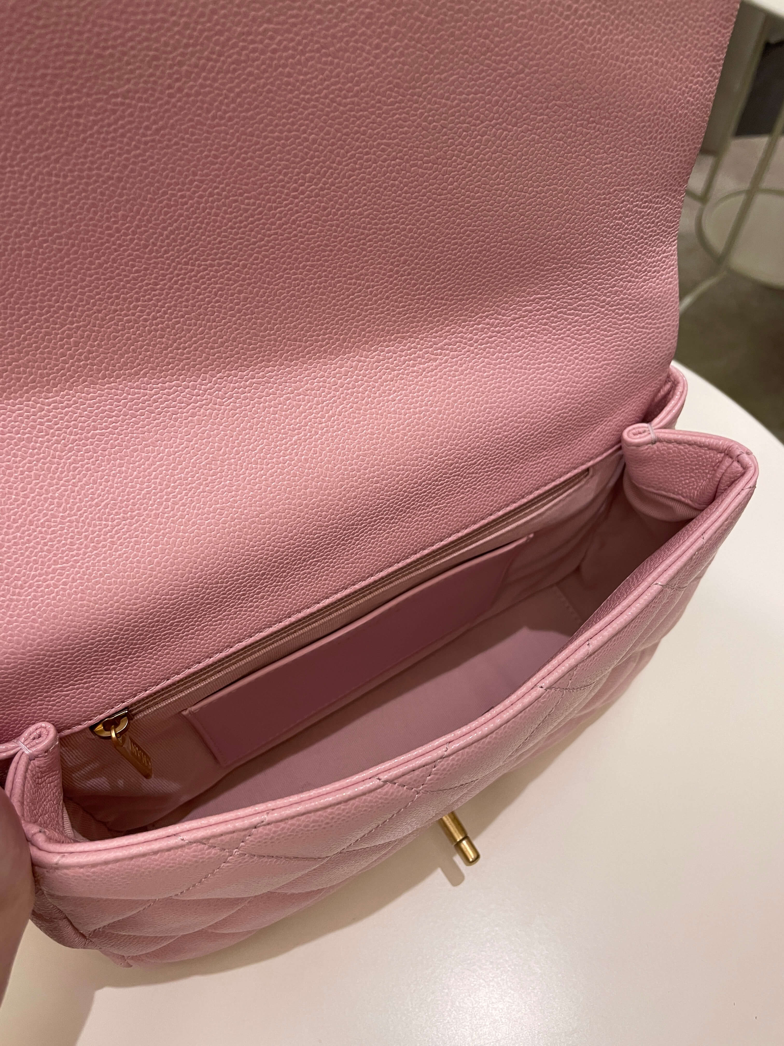 Chanel 22K Chain Around Flap Mauve Pink Caviar