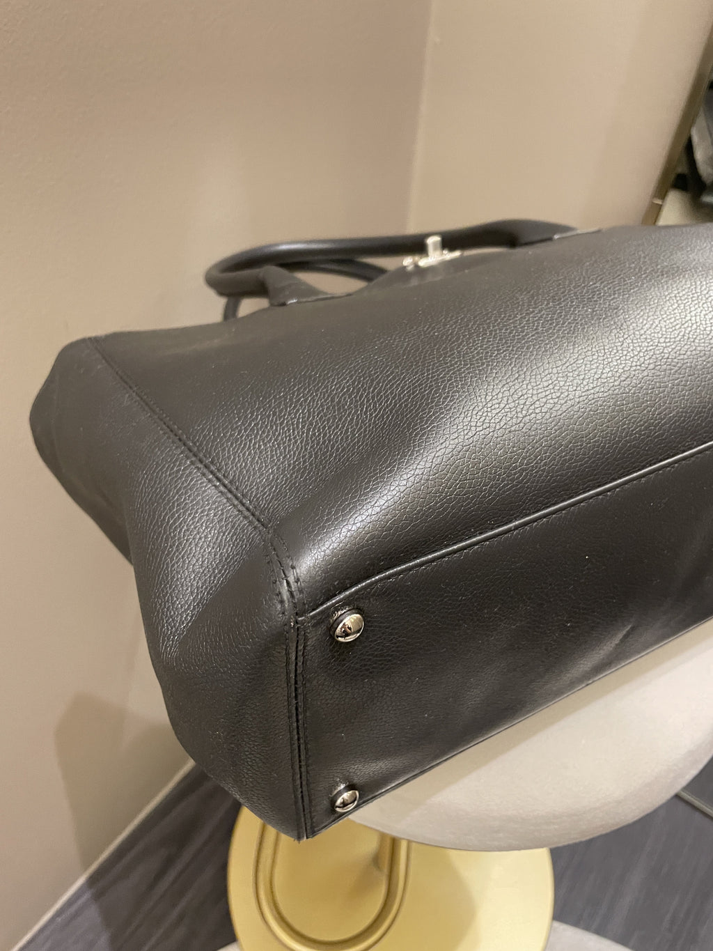 Chanel Executive Tote Bag Dark Grey Grainy Calfskin
