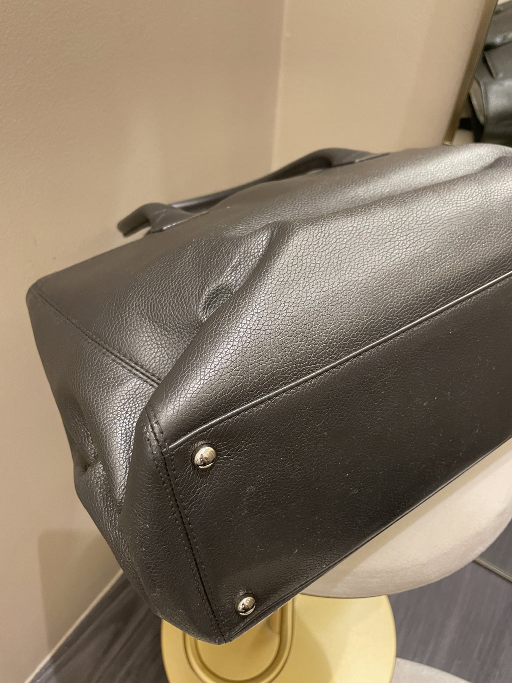Chanel Executive Tote Bag Dark Grey Grainy Calfskin