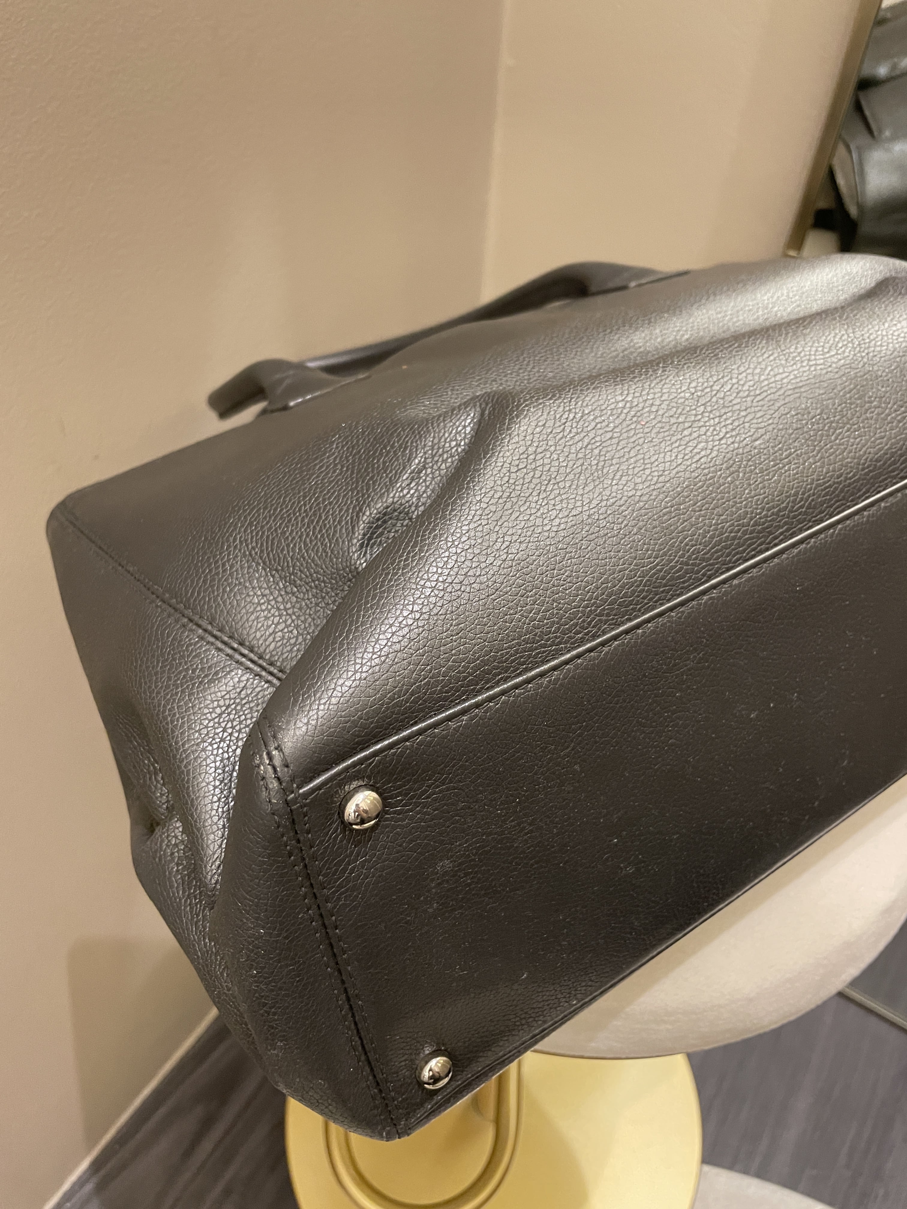 Chanel Executive Tote Bag Dark Grey Grainy Calfskin