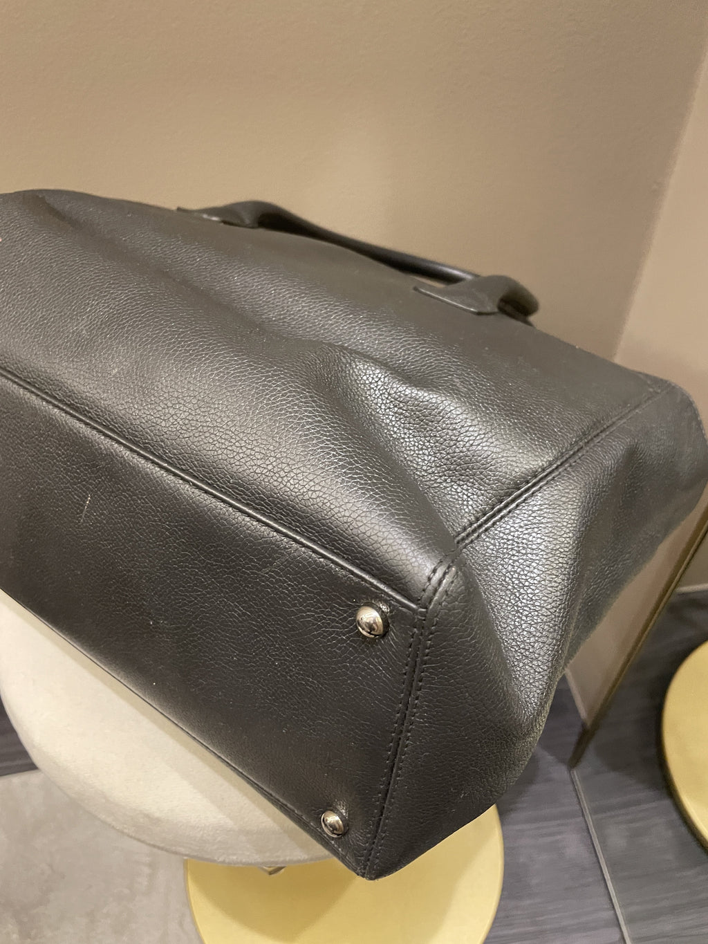 Chanel Executive Tote Bag Dark Grey Grainy Calfskin
