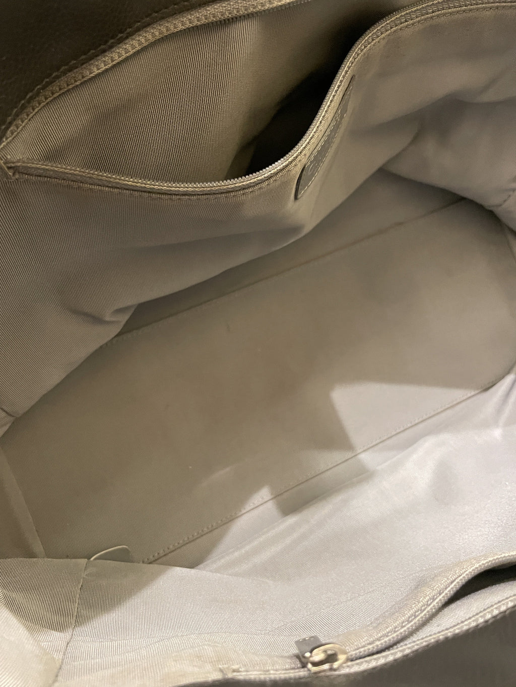 Chanel Executive Tote Bag Dark Grey Grainy Calfskin