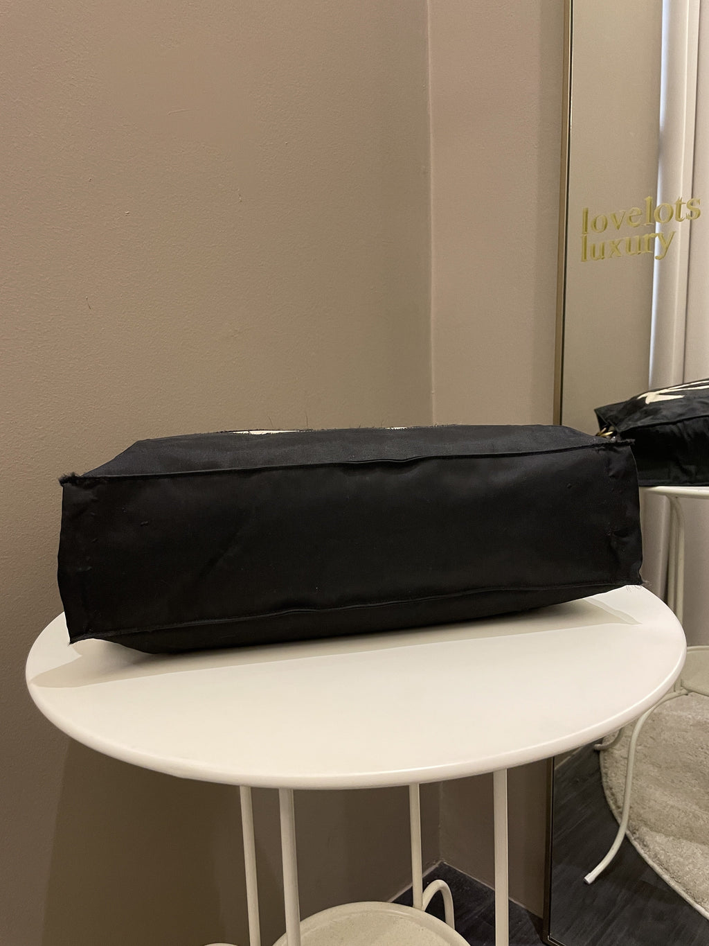 Chanel Cc Vintage Tote Bag Black Canvas