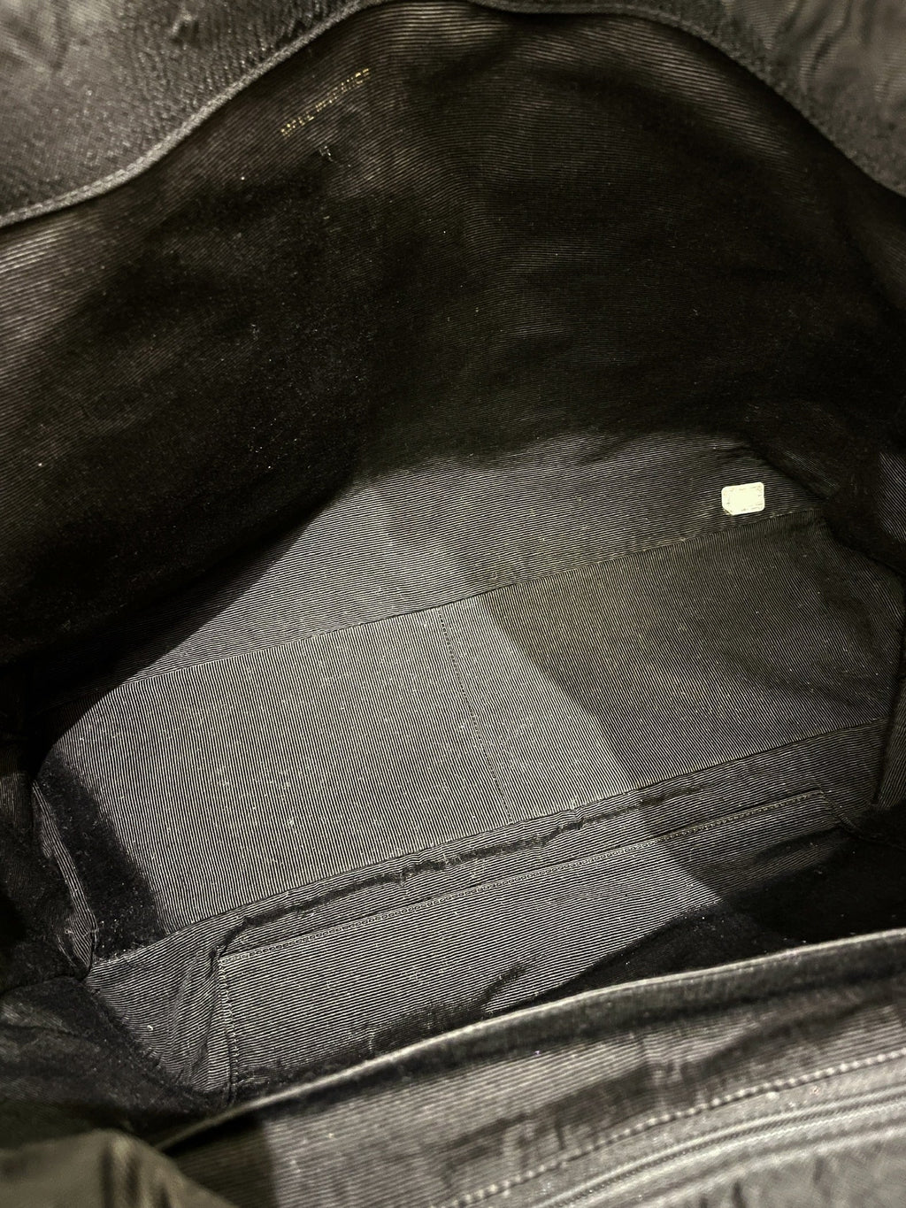 Chanel Cc Vintage Tote Bag Black Canvas