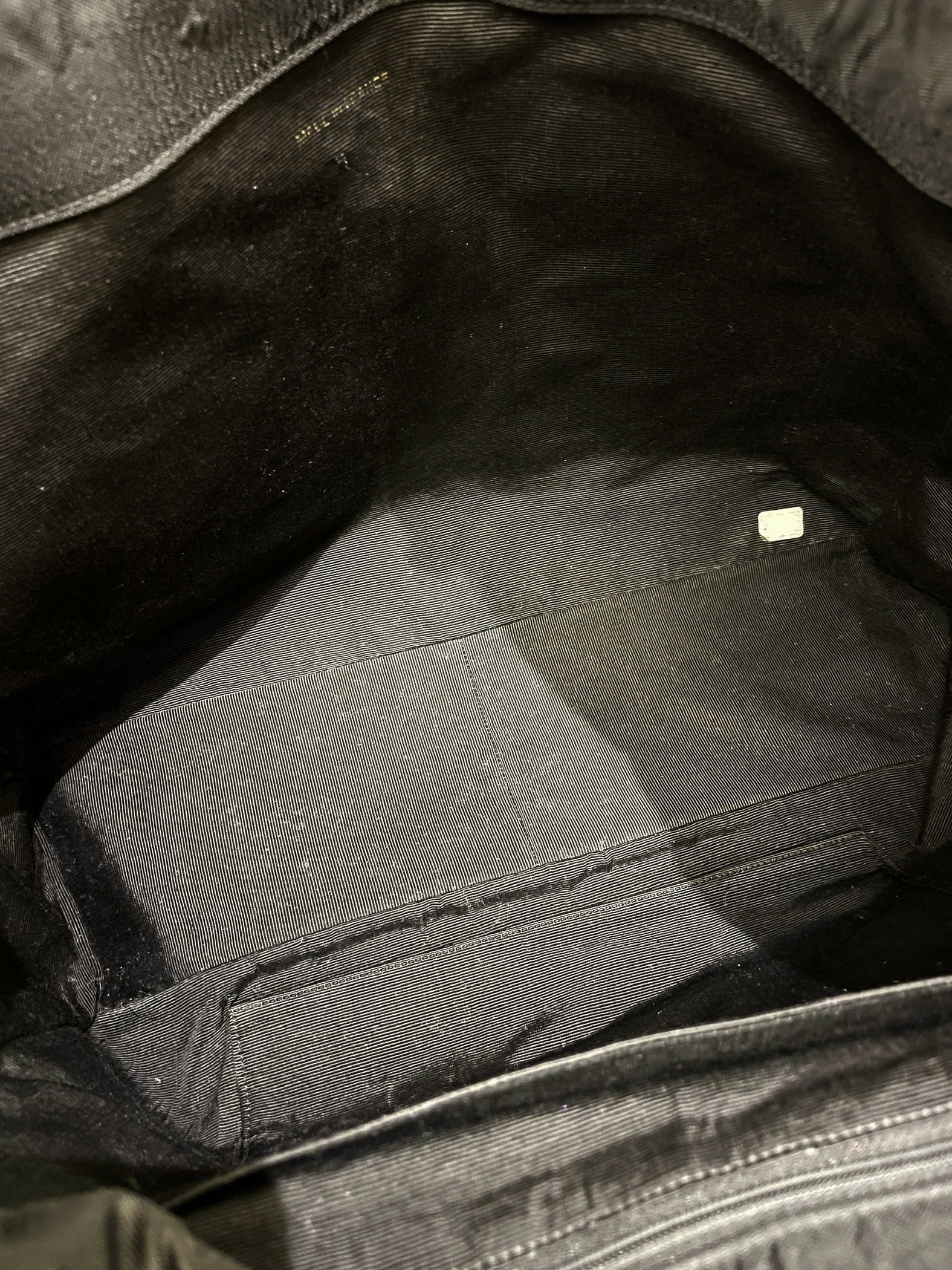 Chanel Cc Vintage Tote Bag Black Canvas