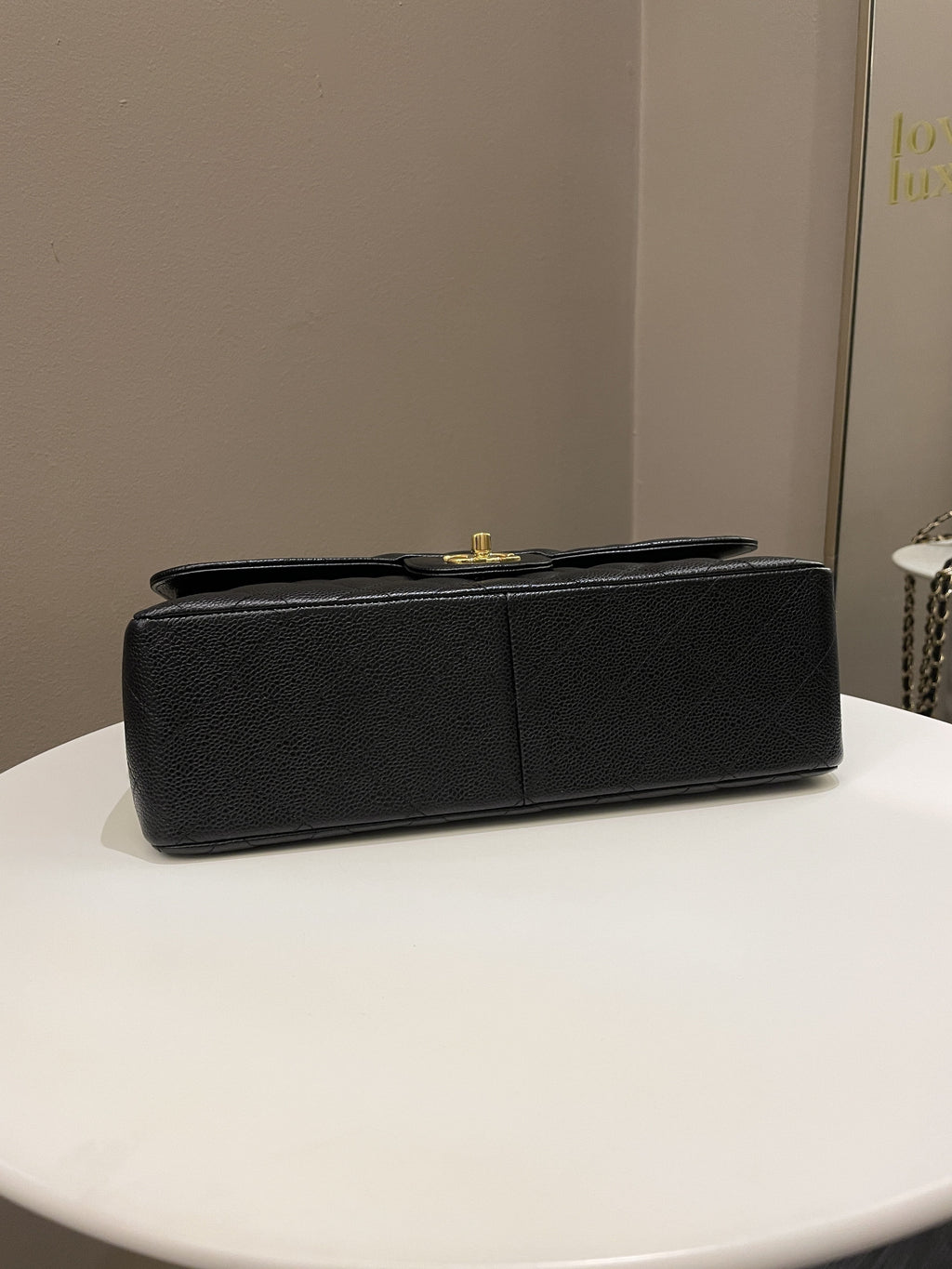 Chanel Classic Quilted Jumbo Double Flap Black Caviar