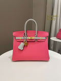 Hermes Birkin 25 HSS Rose Azalee/ Gris ChÃƒÆ’Ã‚Â¨vre