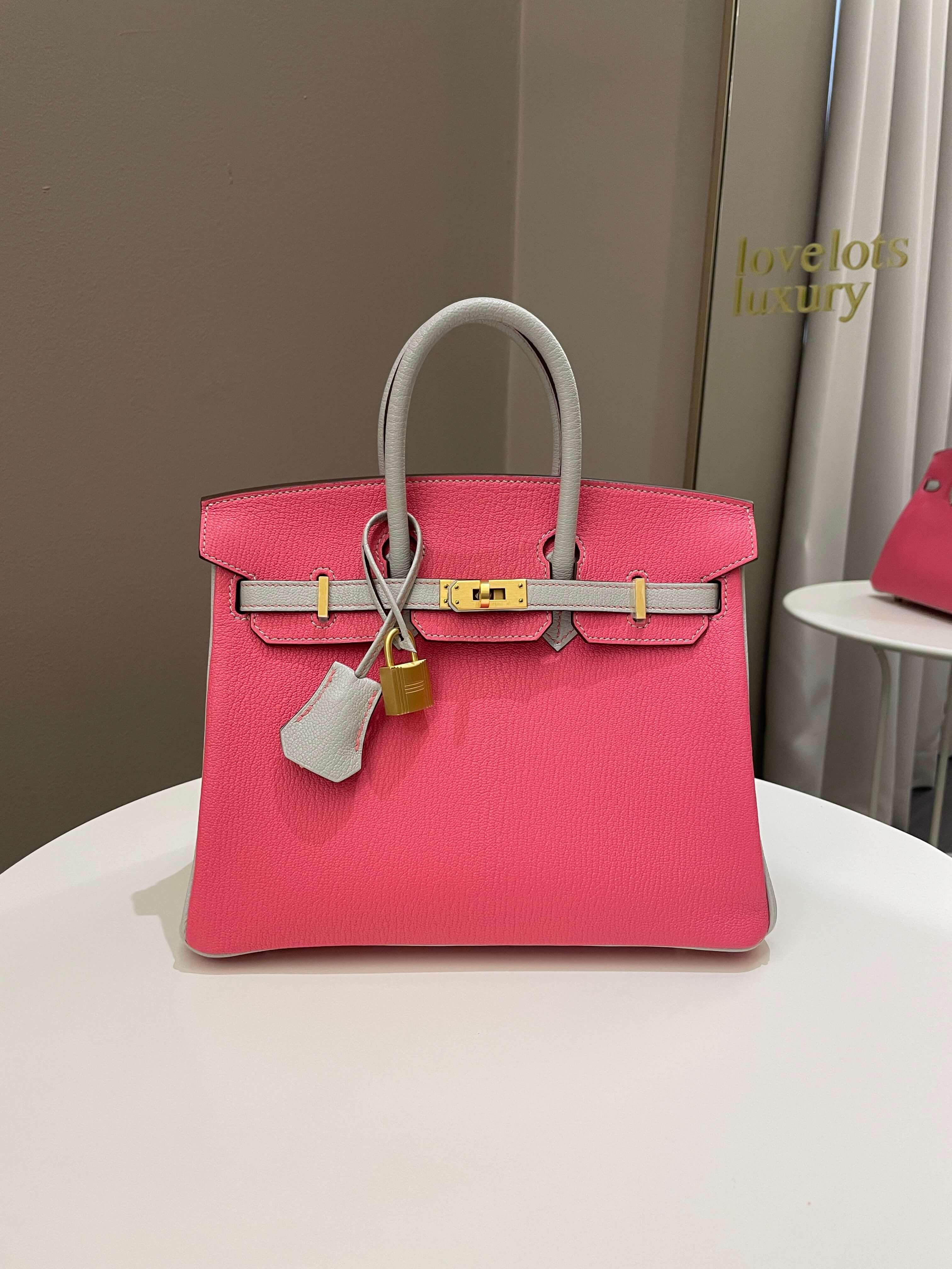 Hermes Birkin 25 HSS Rose Azalee/ Gris ChÃƒÆ’Ã‚Â¨vre