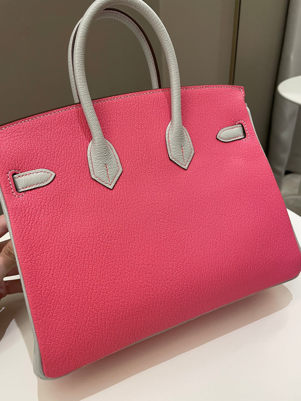 Hermes Birkin 25 HSS Rose Azalee/ Gris ChÃƒÆ’Ã‚Â¨vre