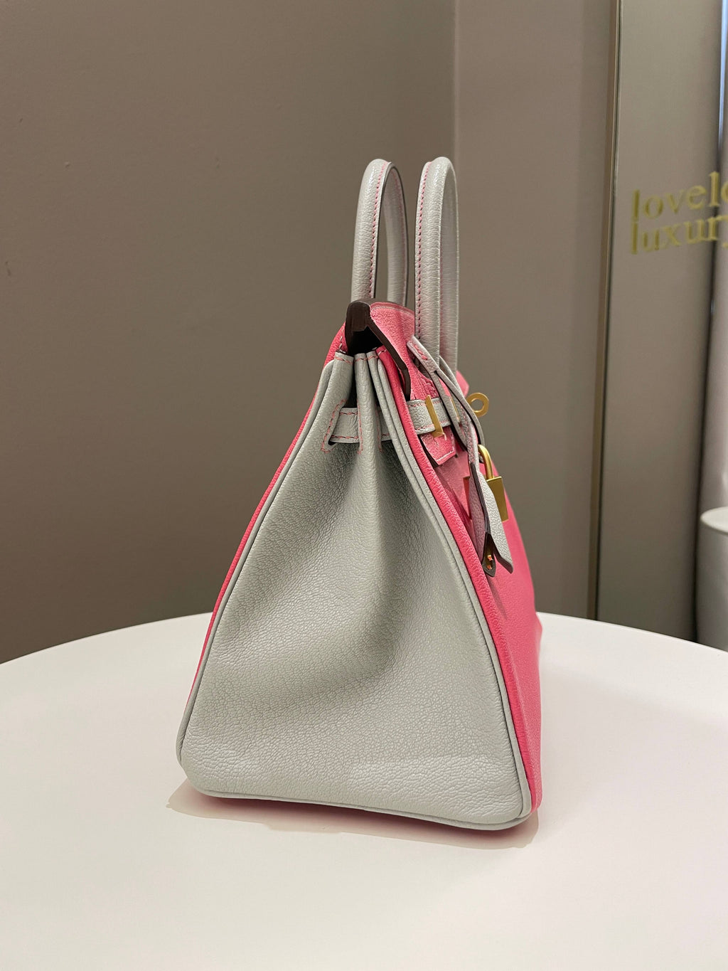 Hermes Birkin 25 HSS Rose Azalee/ Gris ChÃƒÆ’Ã‚Â¨vre