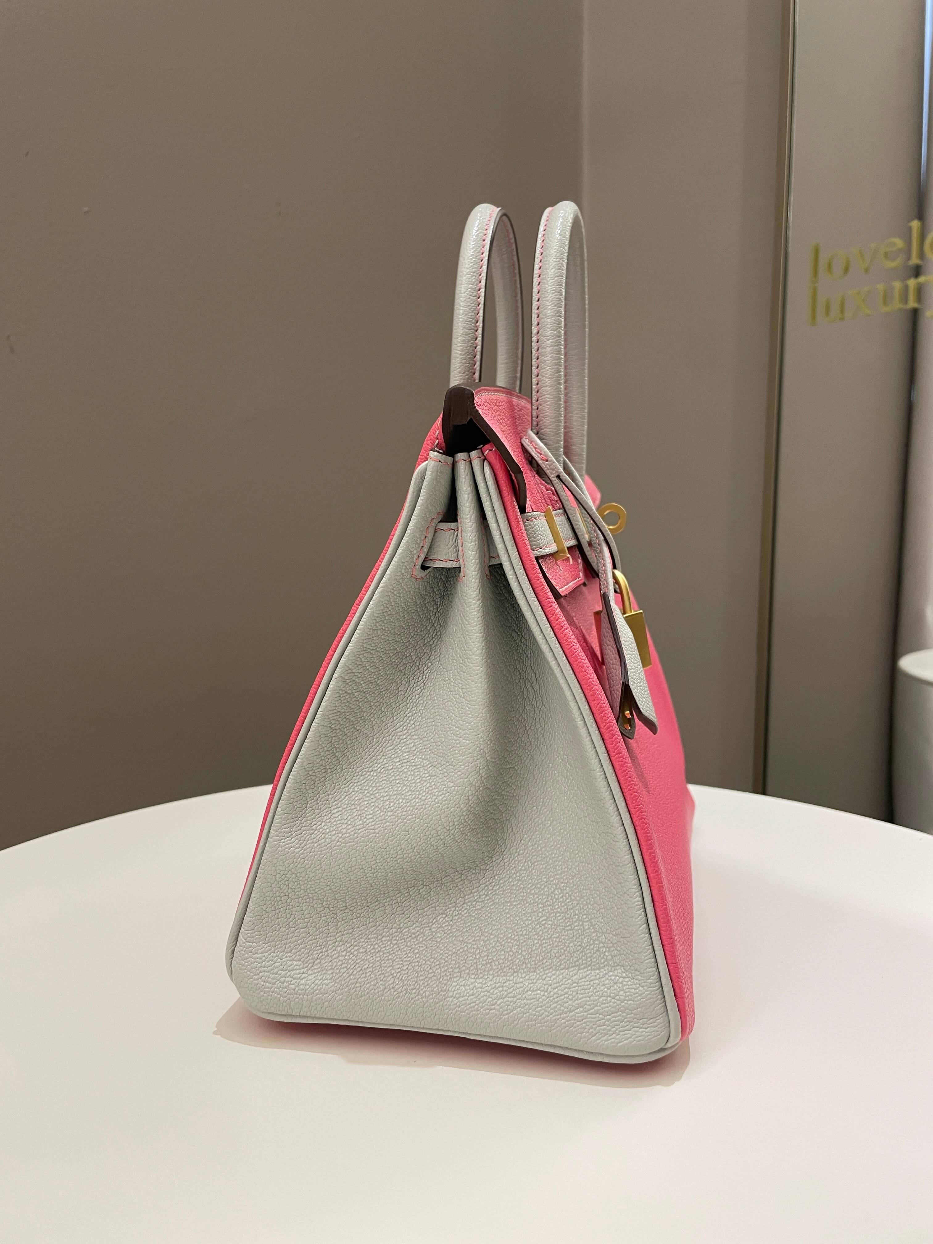 Hermes Birkin 25 HSS Rose Azalee/ Gris ChÃƒÆ’Ã‚Â¨vre