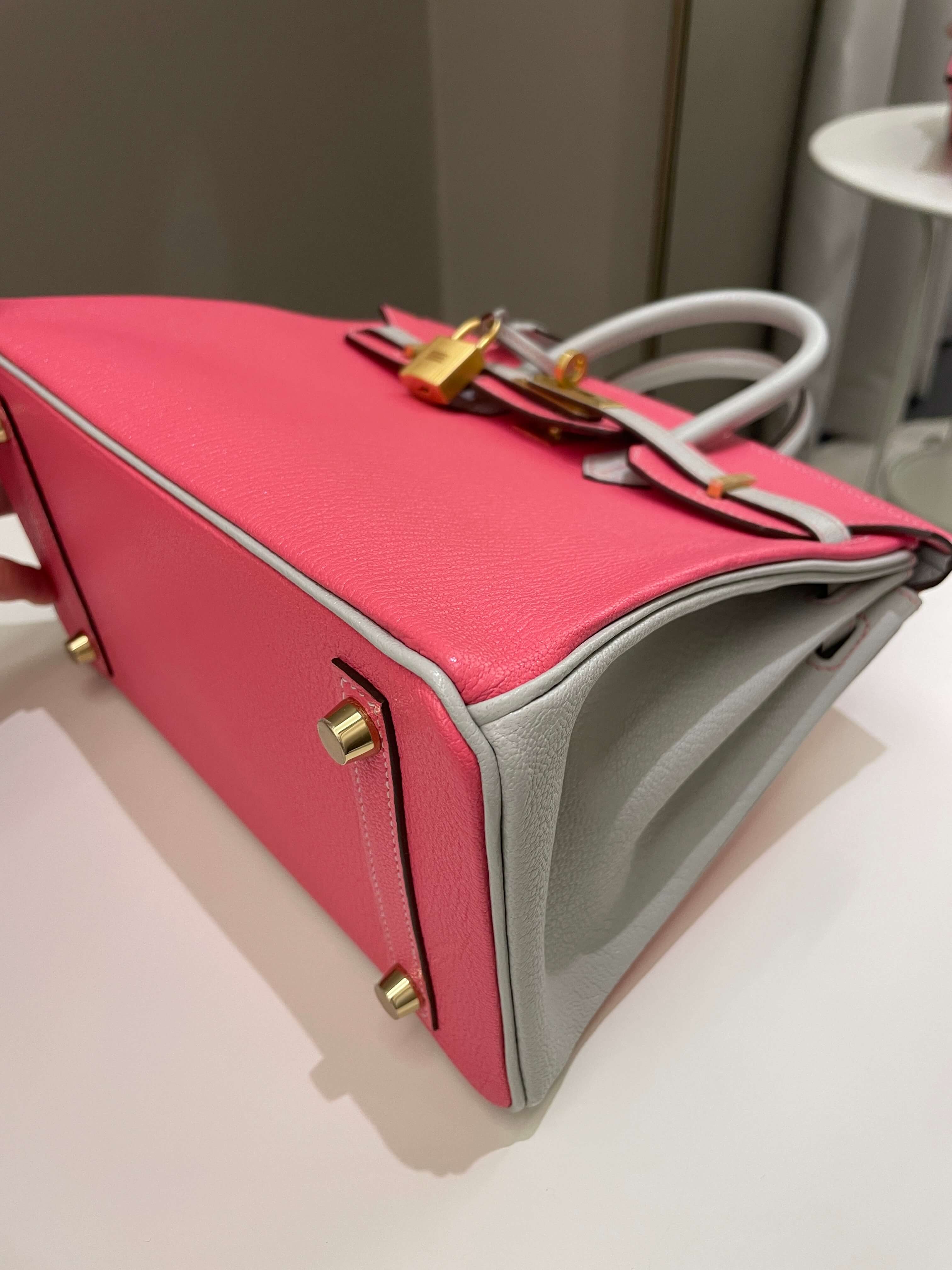Hermes Birkin 25 HSS Rose Azalee/ Gris ChÃƒÆ’Ã‚Â¨vre