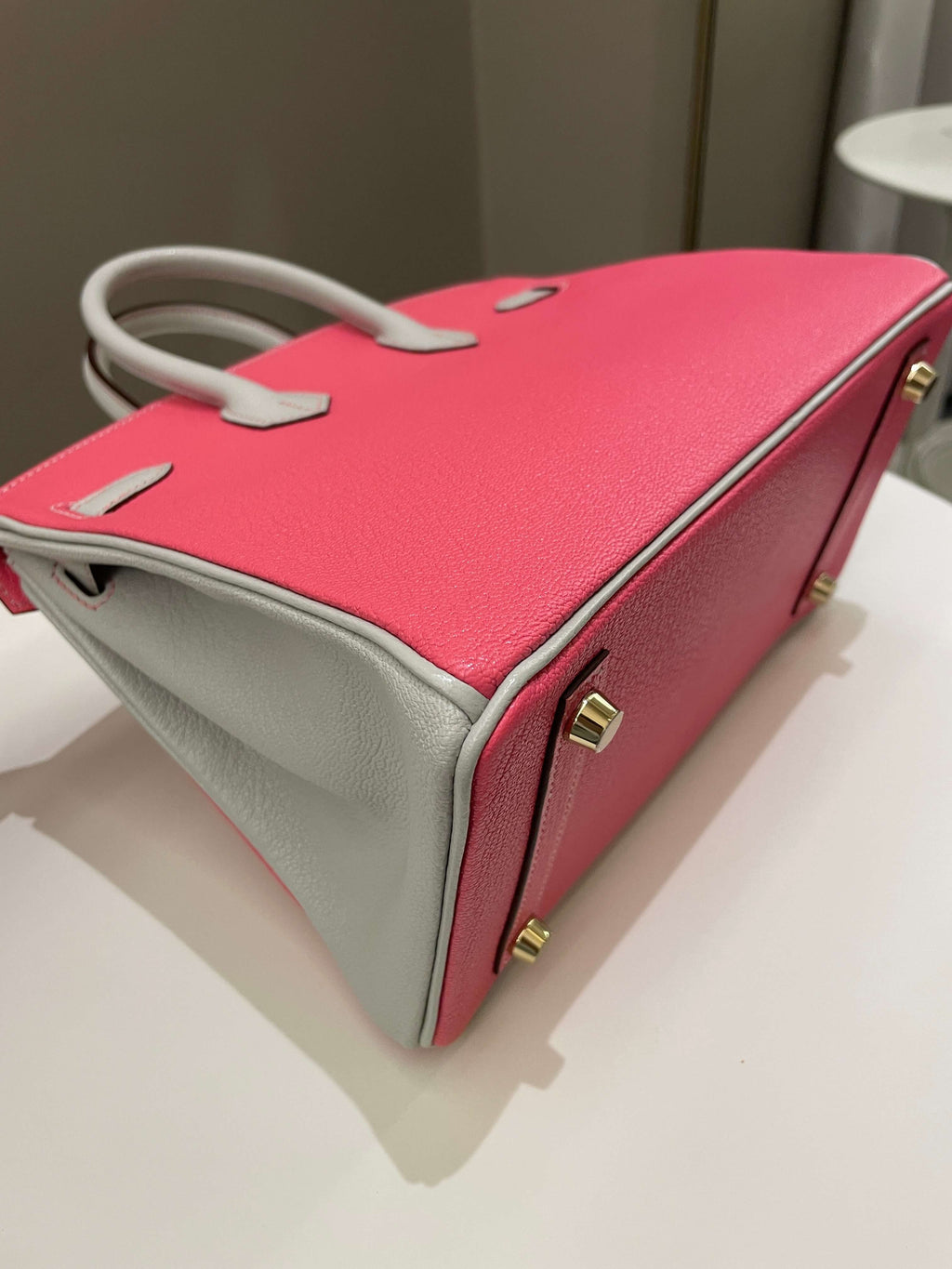 Hermes Birkin 25 HSS Rose Azalee/ Gris ChÃƒÆ’Ã‚Â¨vre