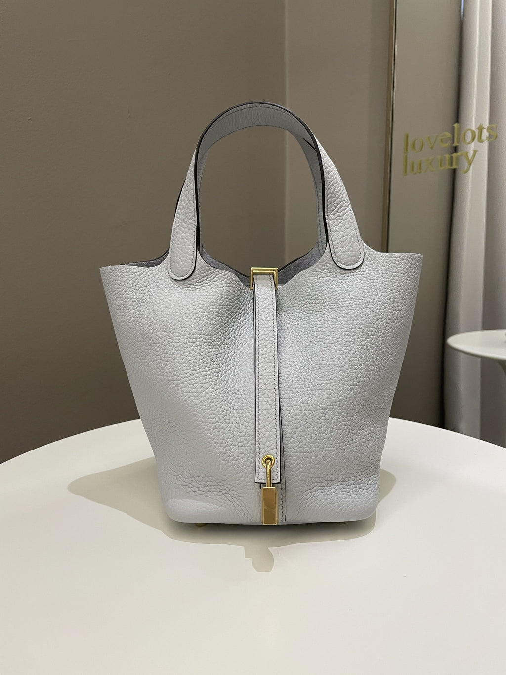 Hermes Picotin Lock 18 Bleu Pale Clemence