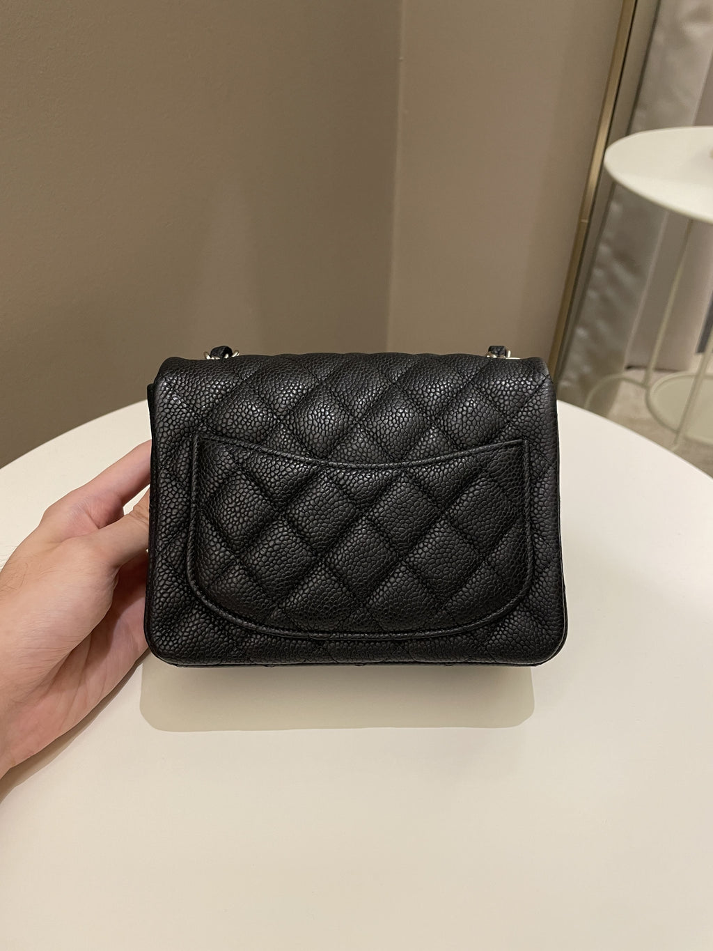 Chanel Classic Quilted Mini Square Black Caviar