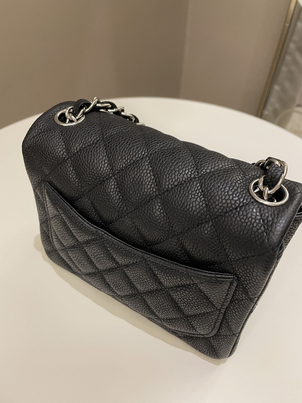 Chanel Classic Quilted Mini Square Black Caviar