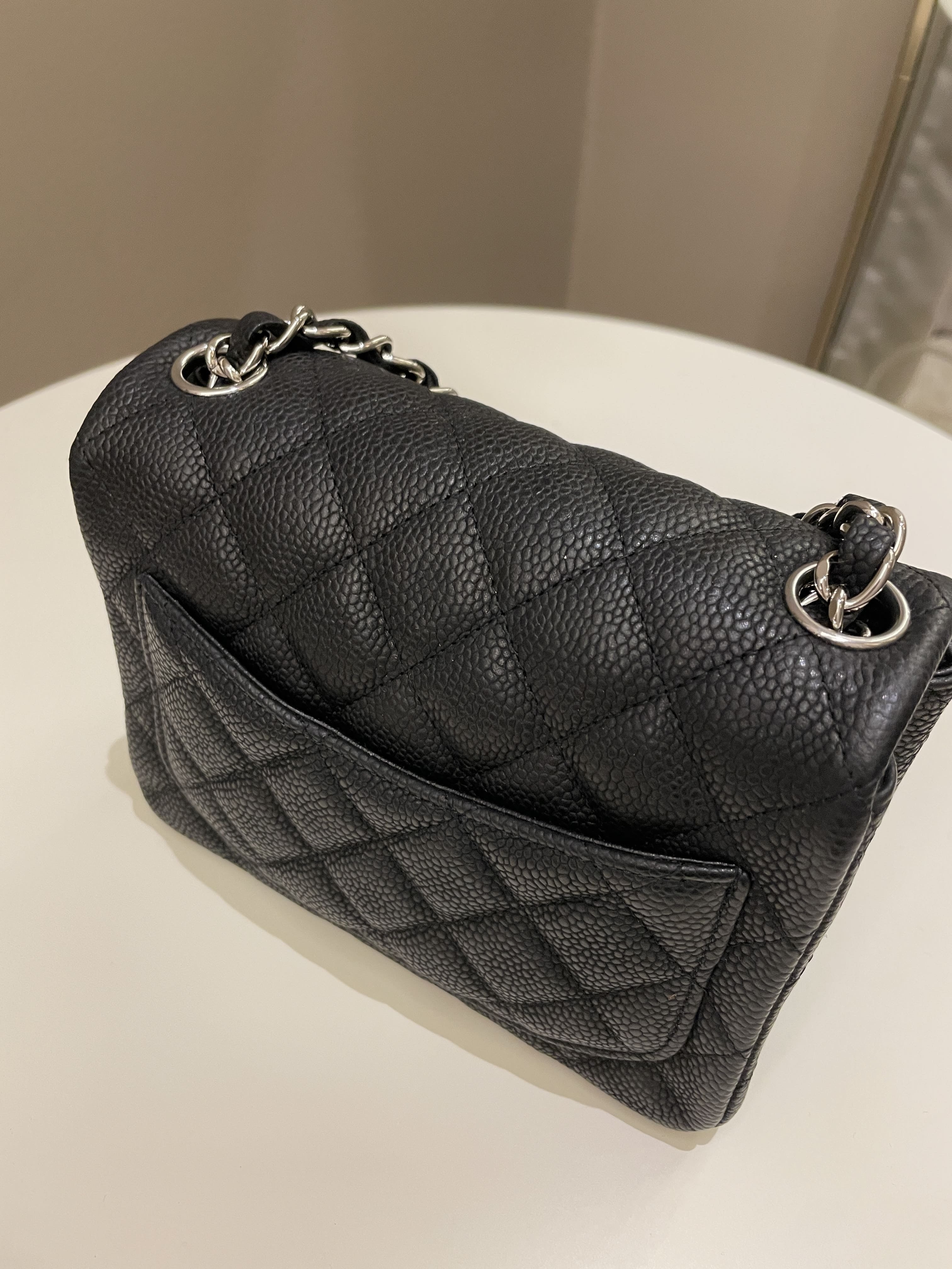 Chanel Classic Quilted Mini Square Black Caviar