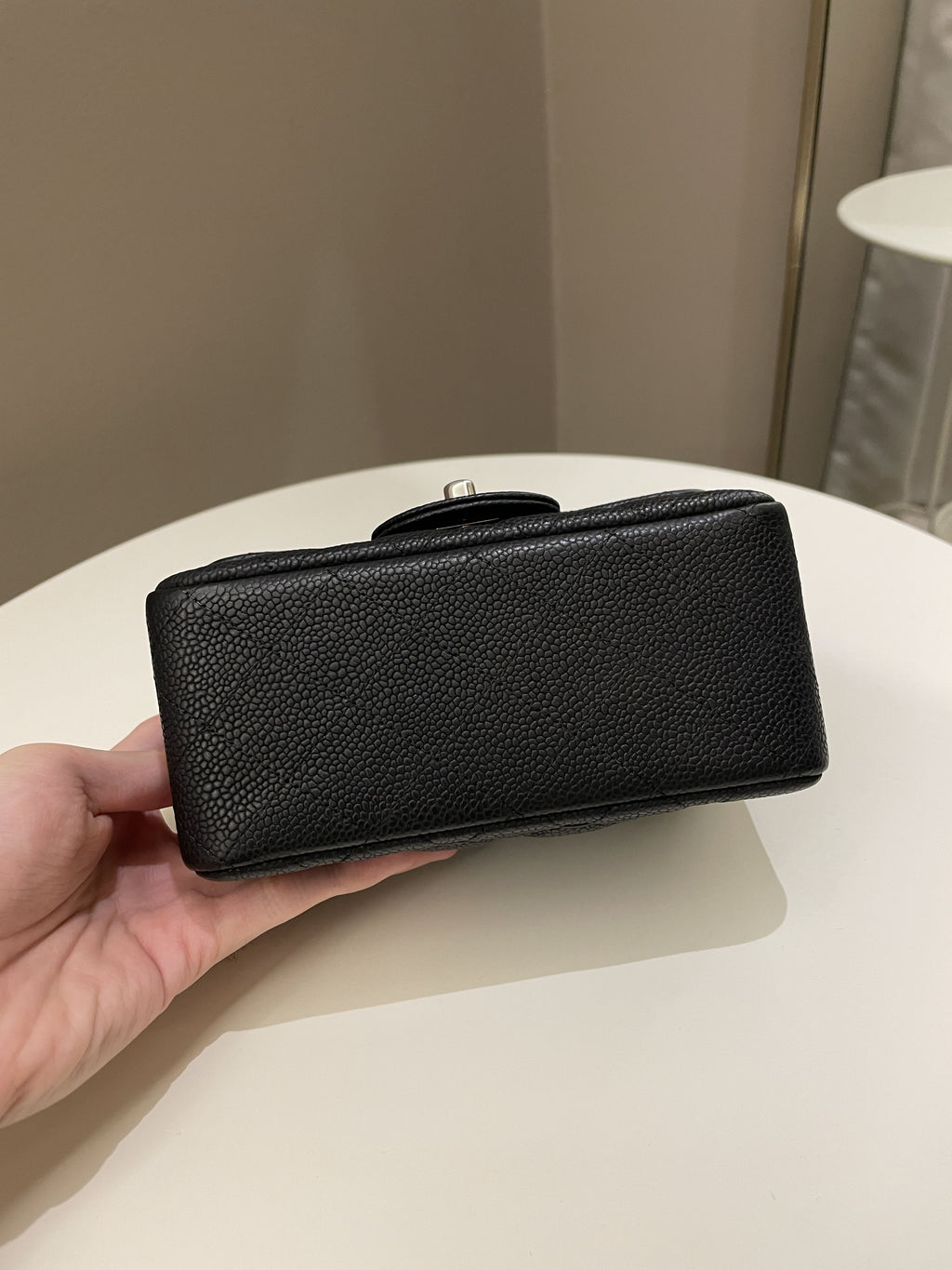 Chanel Classic Quilted Mini Square Black Caviar
