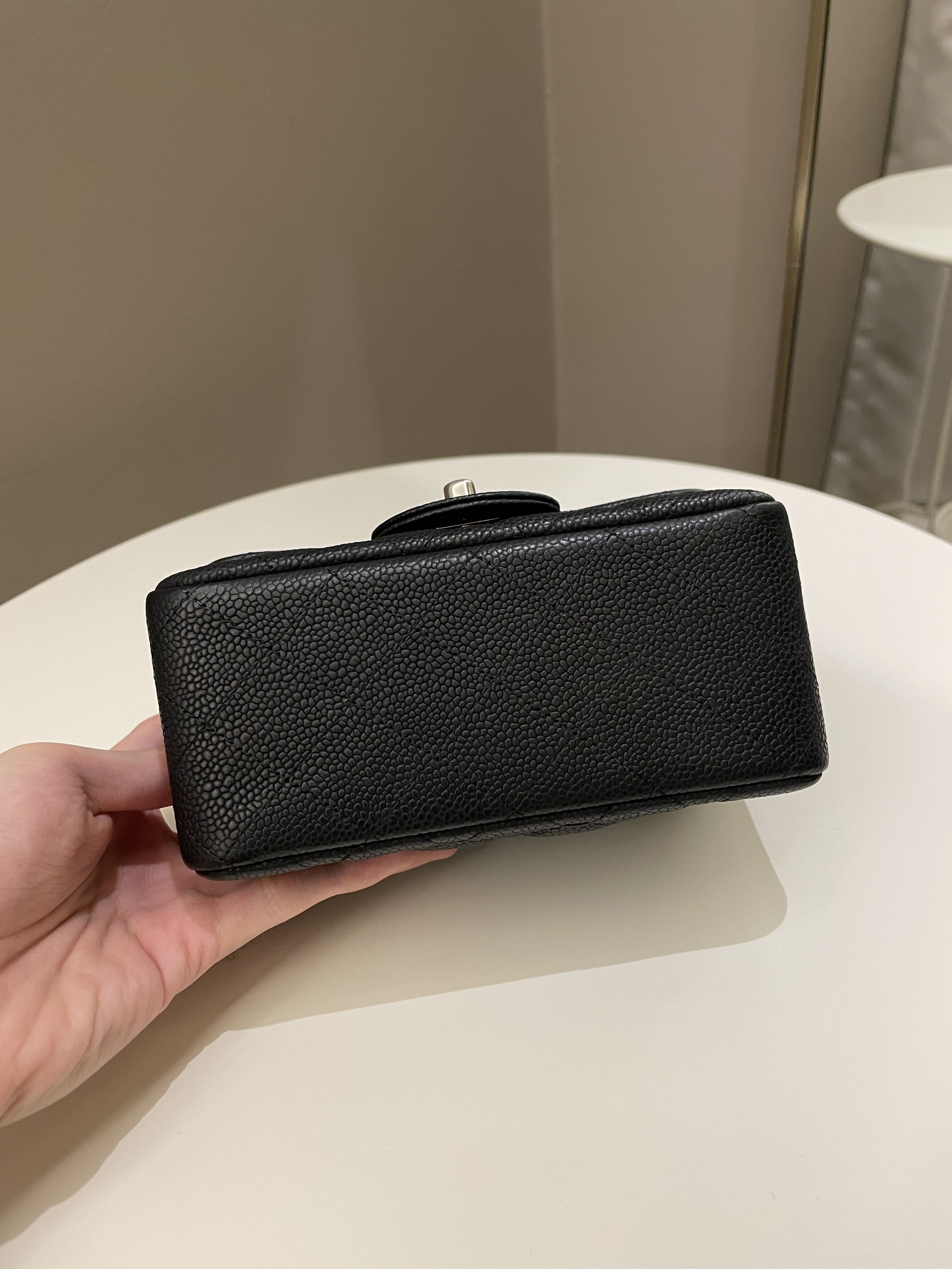 Chanel Classic Quilted Mini Square Black Caviar