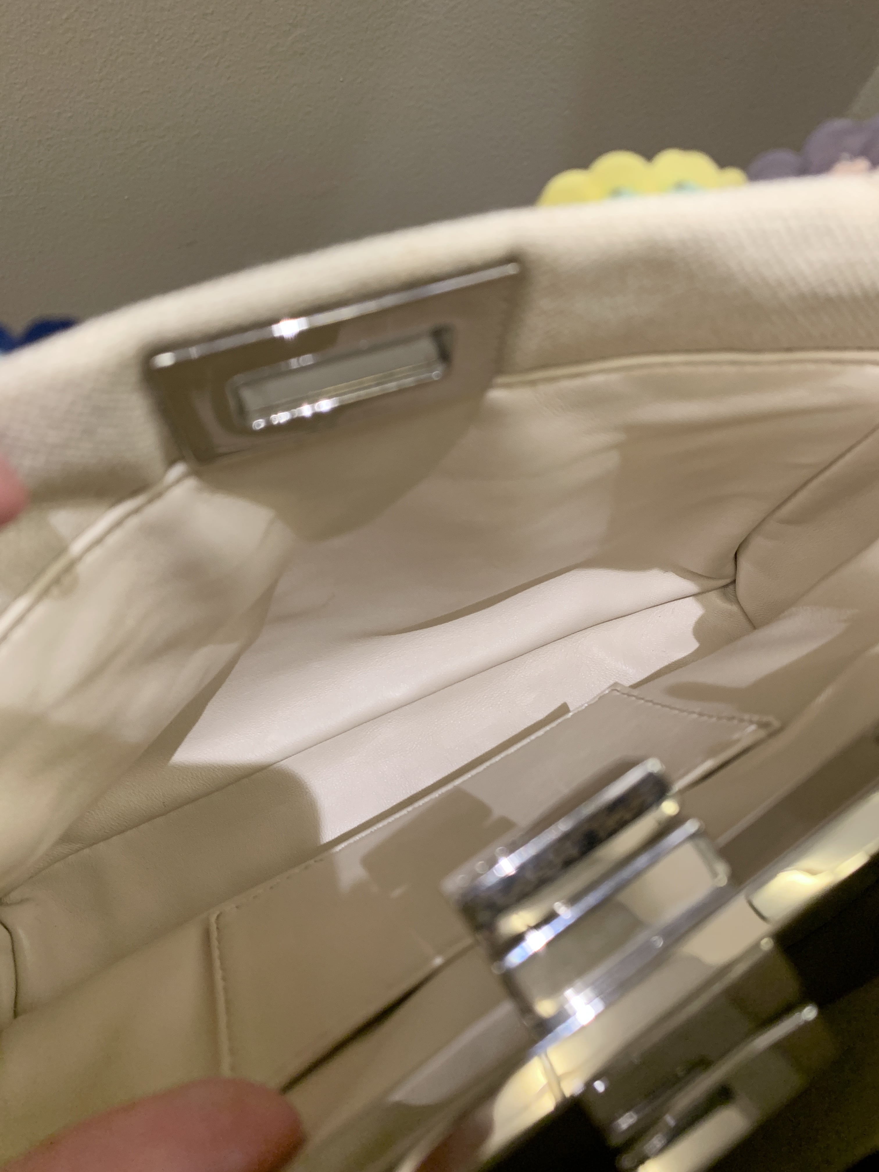 Fendi Peekabo Floral Embellished Ivory / Multi Color