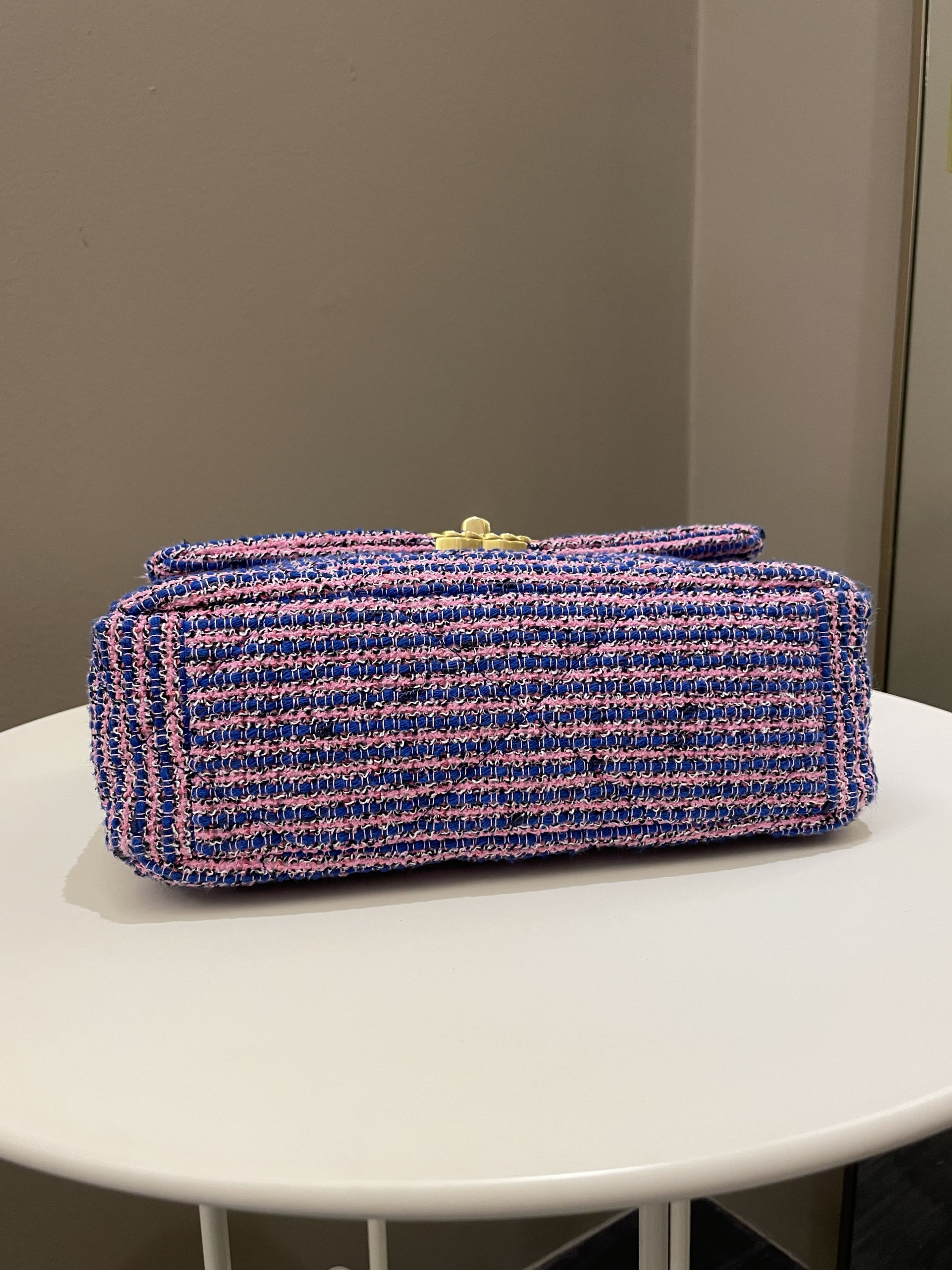 Chanel 19 Flap Bag Blue / Pink Tweed