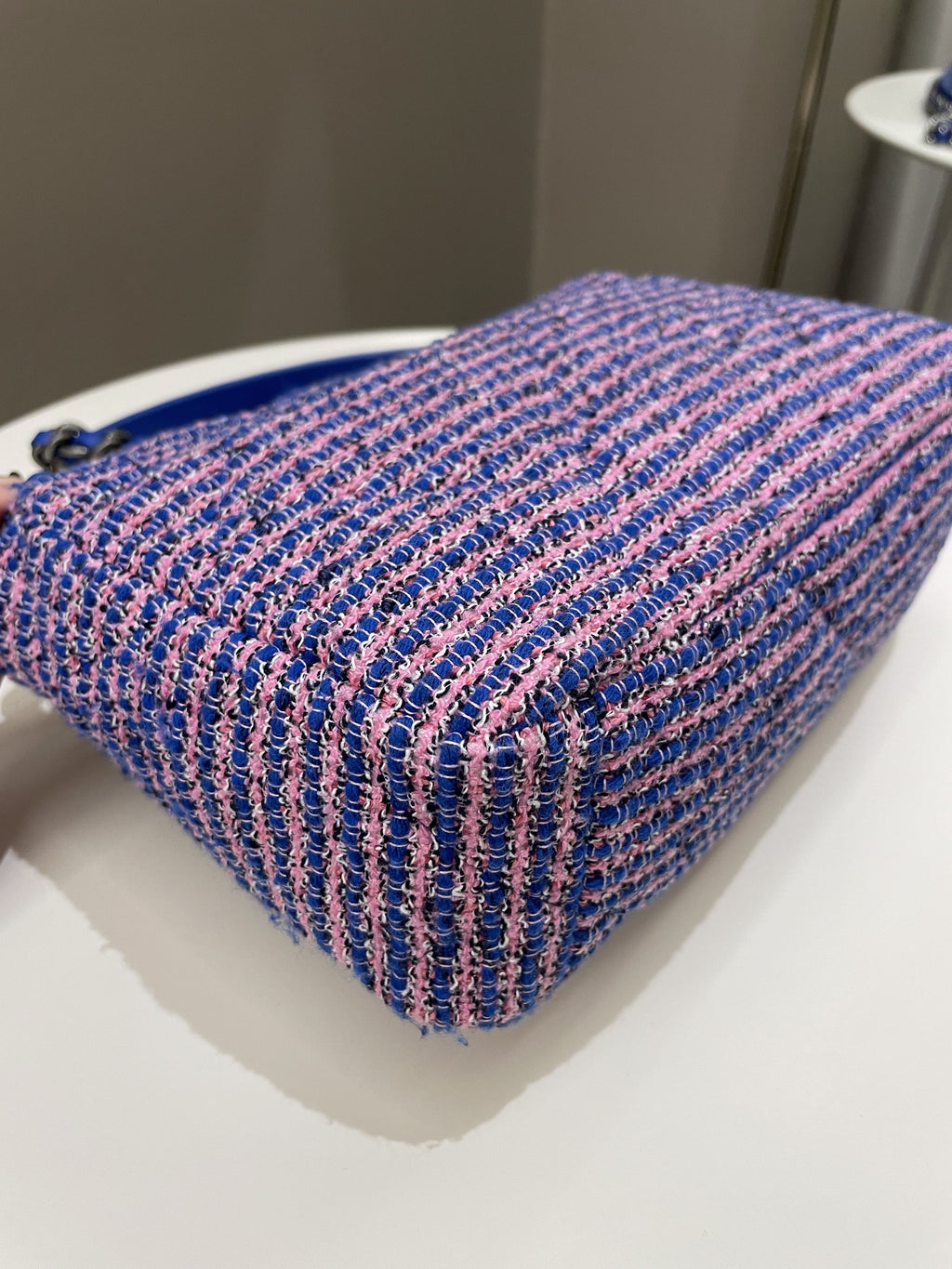 Chanel 19 Flap Bag Blue / Pink Tweed