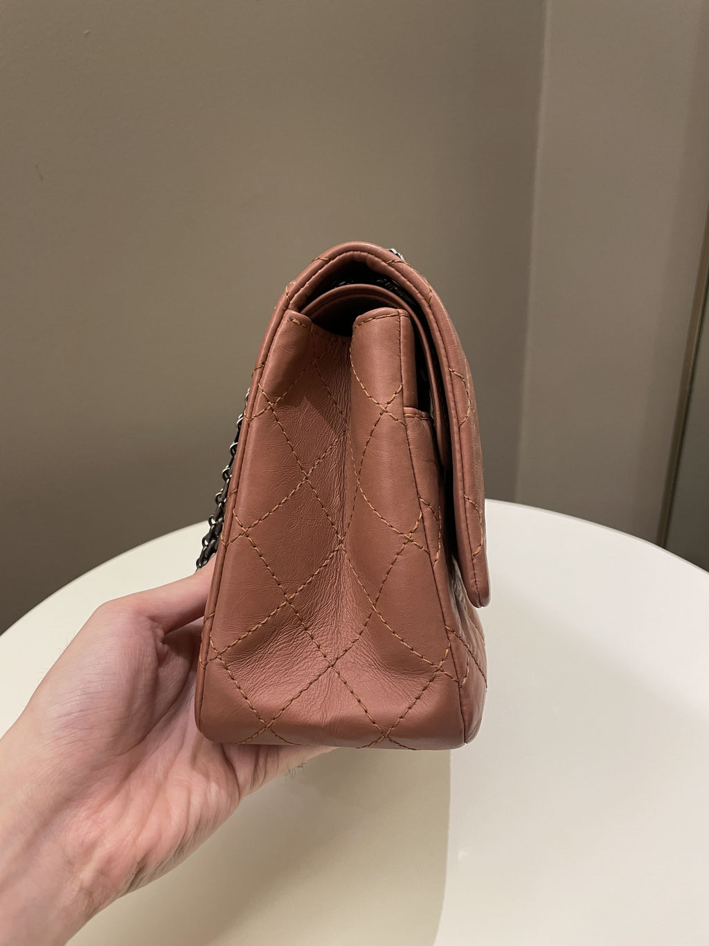 Chanel 2.55 226 Quilted Reissue Double Flap Brick Aged Calfskin
