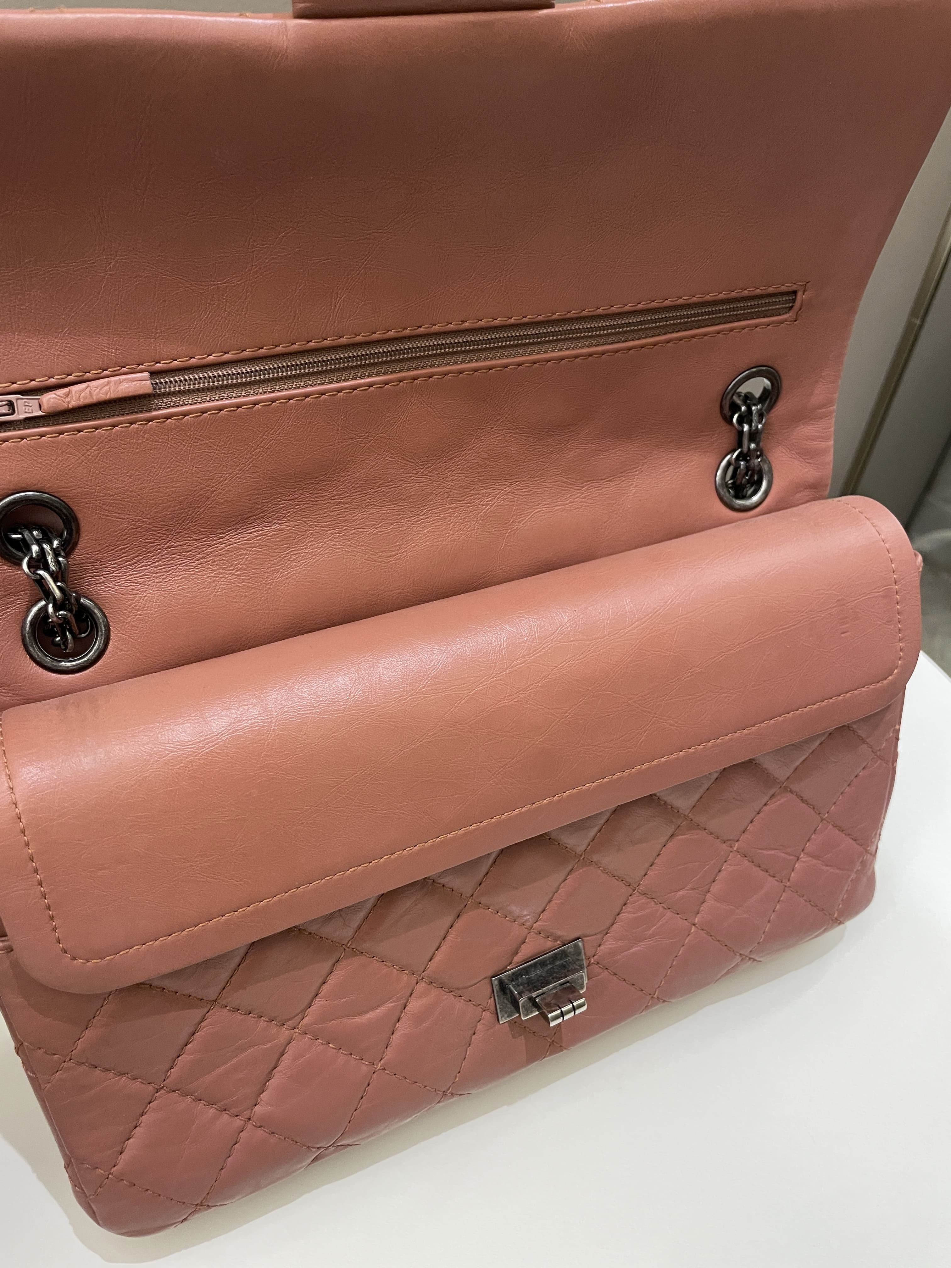 Chanel 2.55 226 Quilted Reissue Double Flap Brick Aged Calfskin