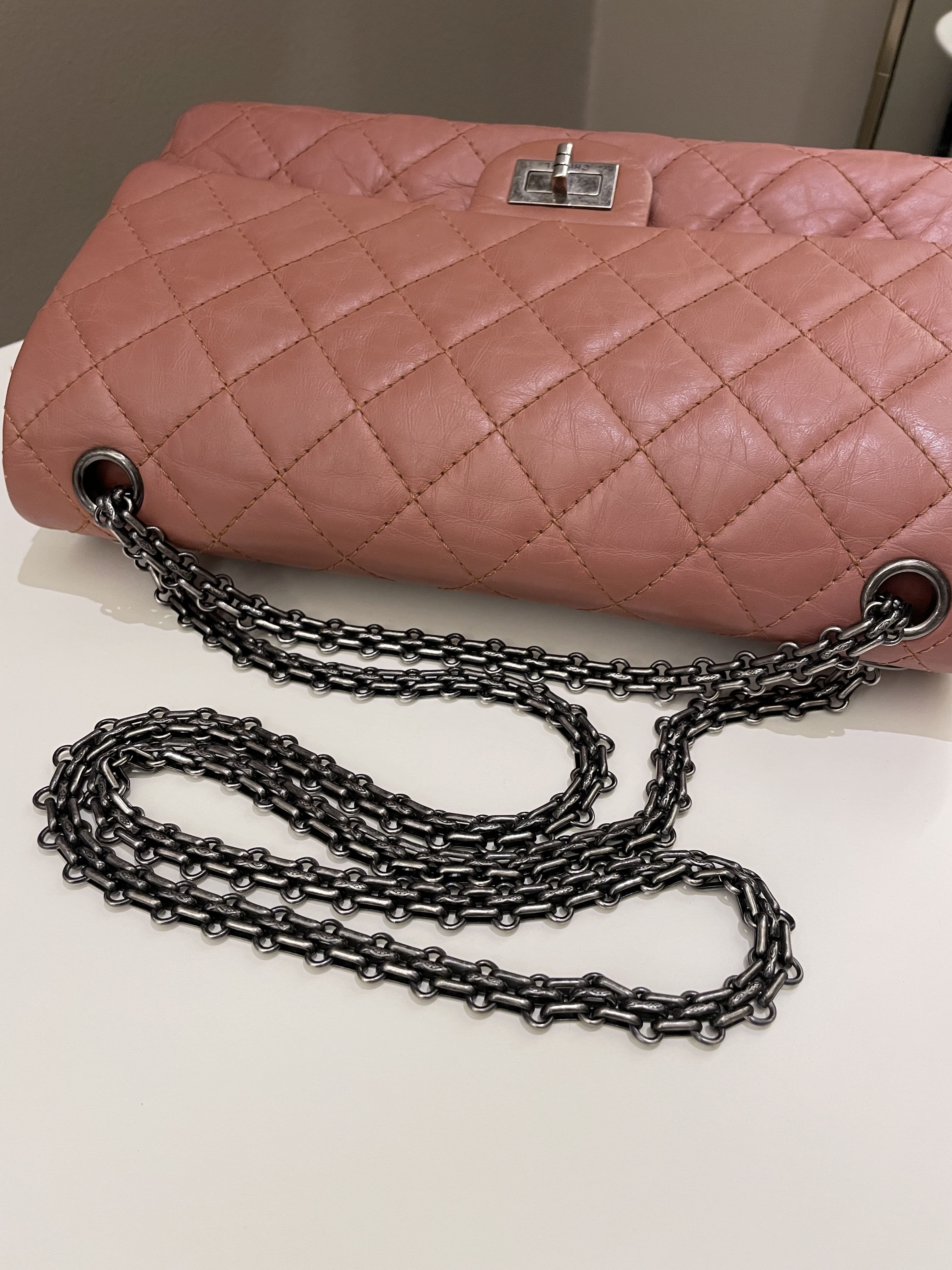 Chanel 2.55 226 Quilted Reissue Double Flap Brick Aged Calfskin