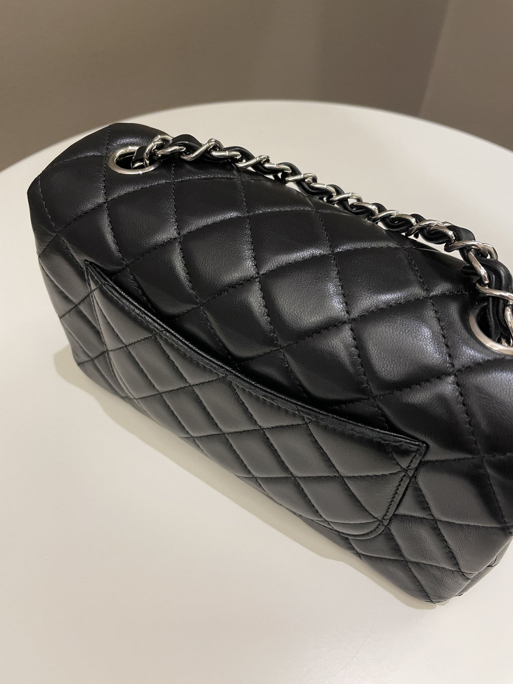 Chanel Classic Quilted Mini Rectangular Black Lambskin