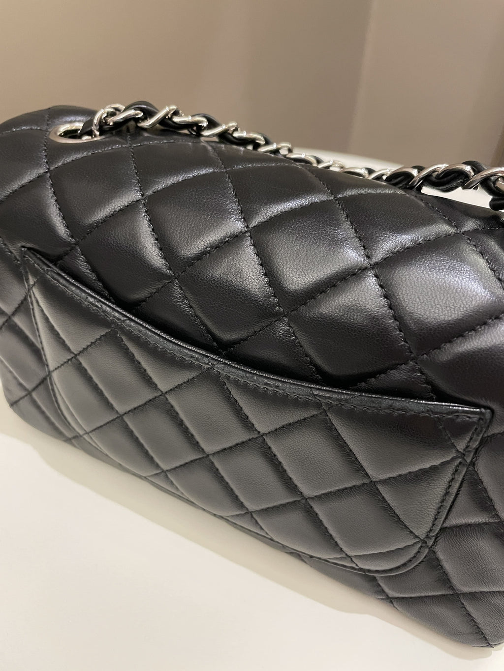 Chanel Classic Quilted Mini Rectangular Black Lambskin