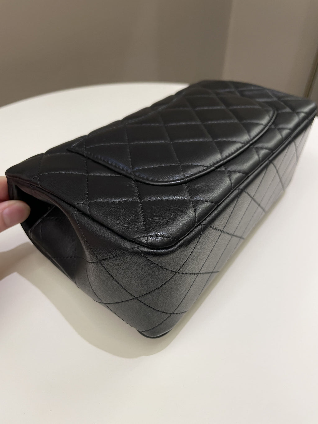 Chanel Classic Quilted Mini Rectangular Black Lambskin