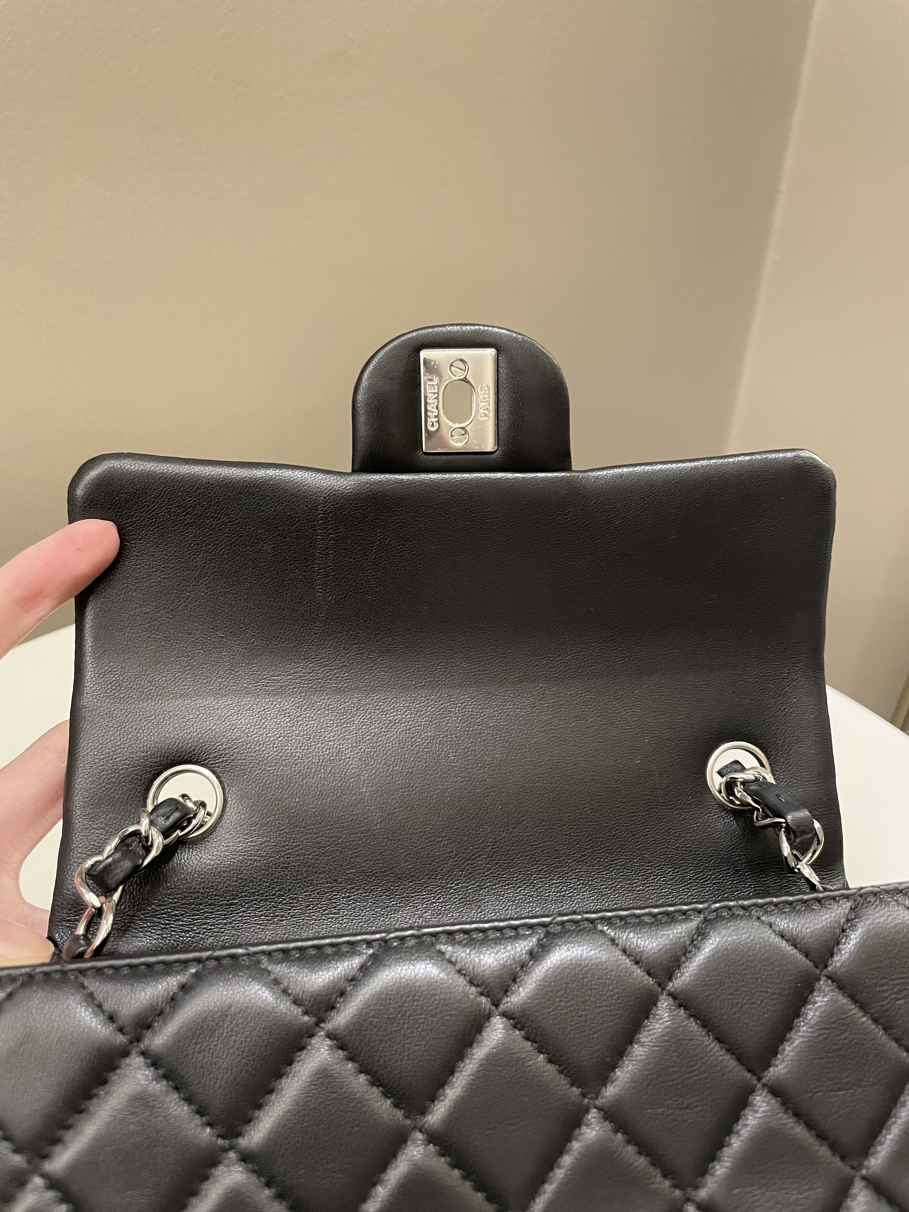 Chanel Classic Quilted Mini Rectangular Black Lambskin