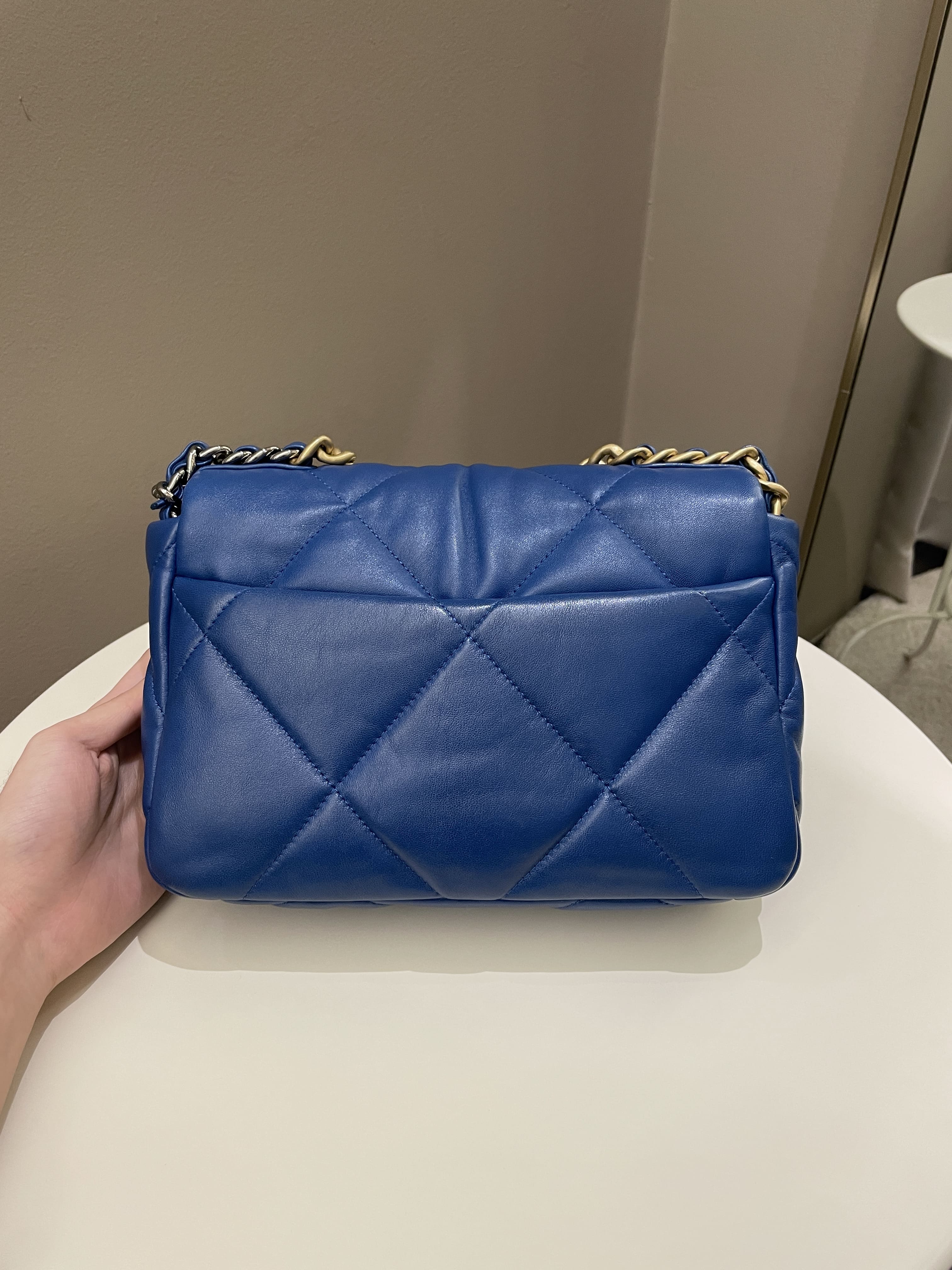 Chanel 19 Flap Bag Cobalt Blue Lambskin