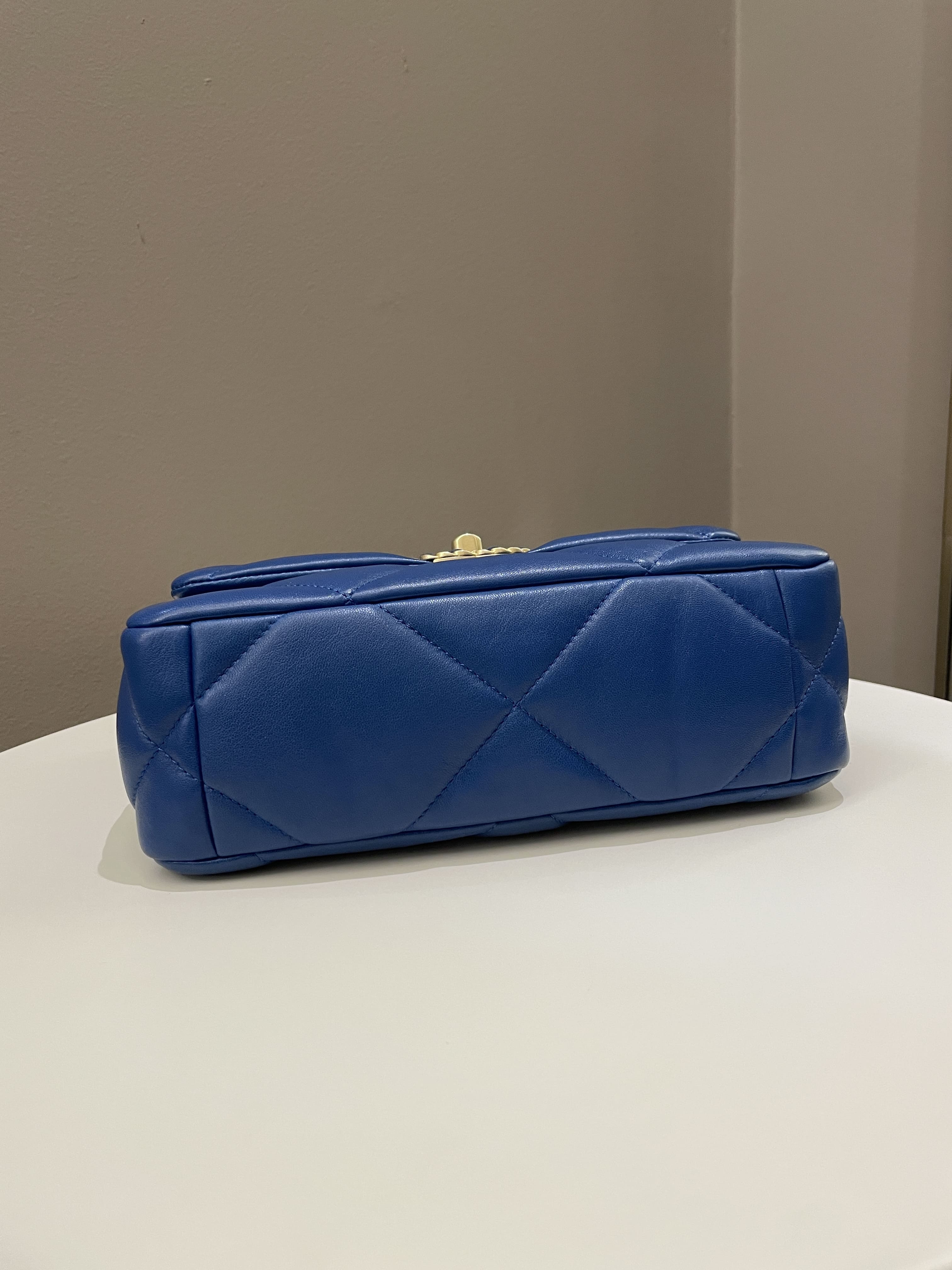 Chanel 19 Flap Bag Cobalt Blue Lambskin